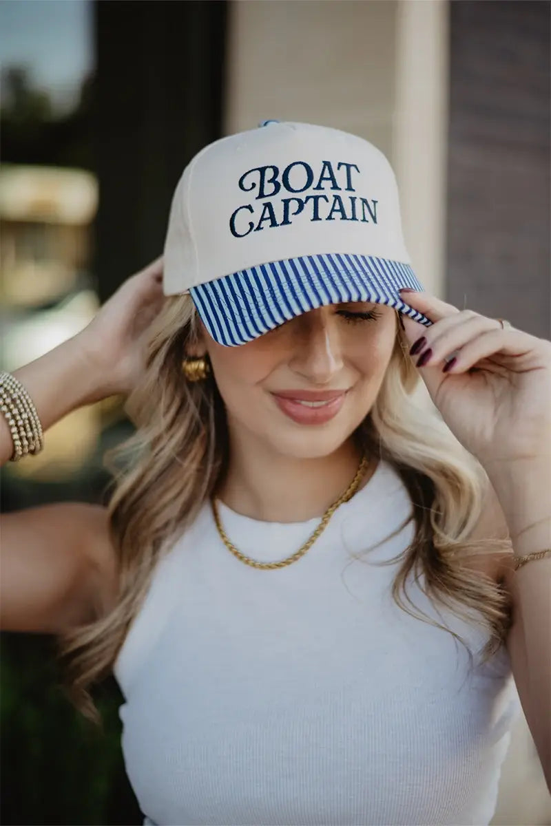 Katydid - Boat Captain Two-Toned Retro Hat