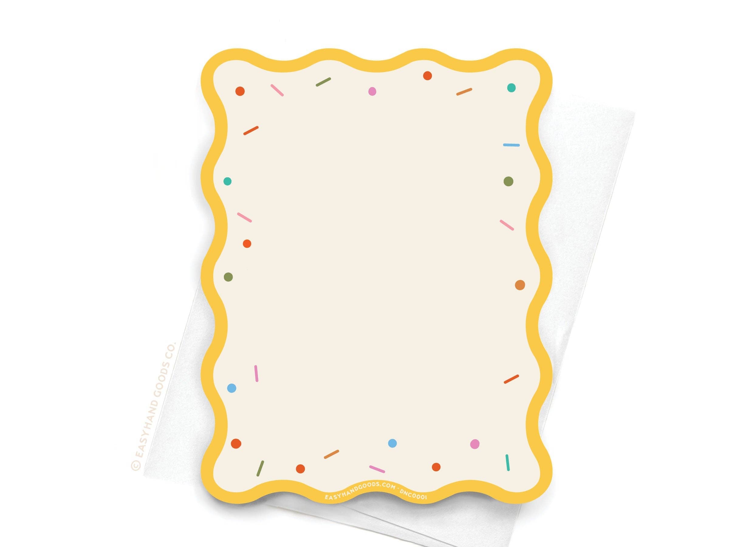 Easyhand Goods Co. - Sprinkles and Wrinkles Wavy Die Cut Notecard