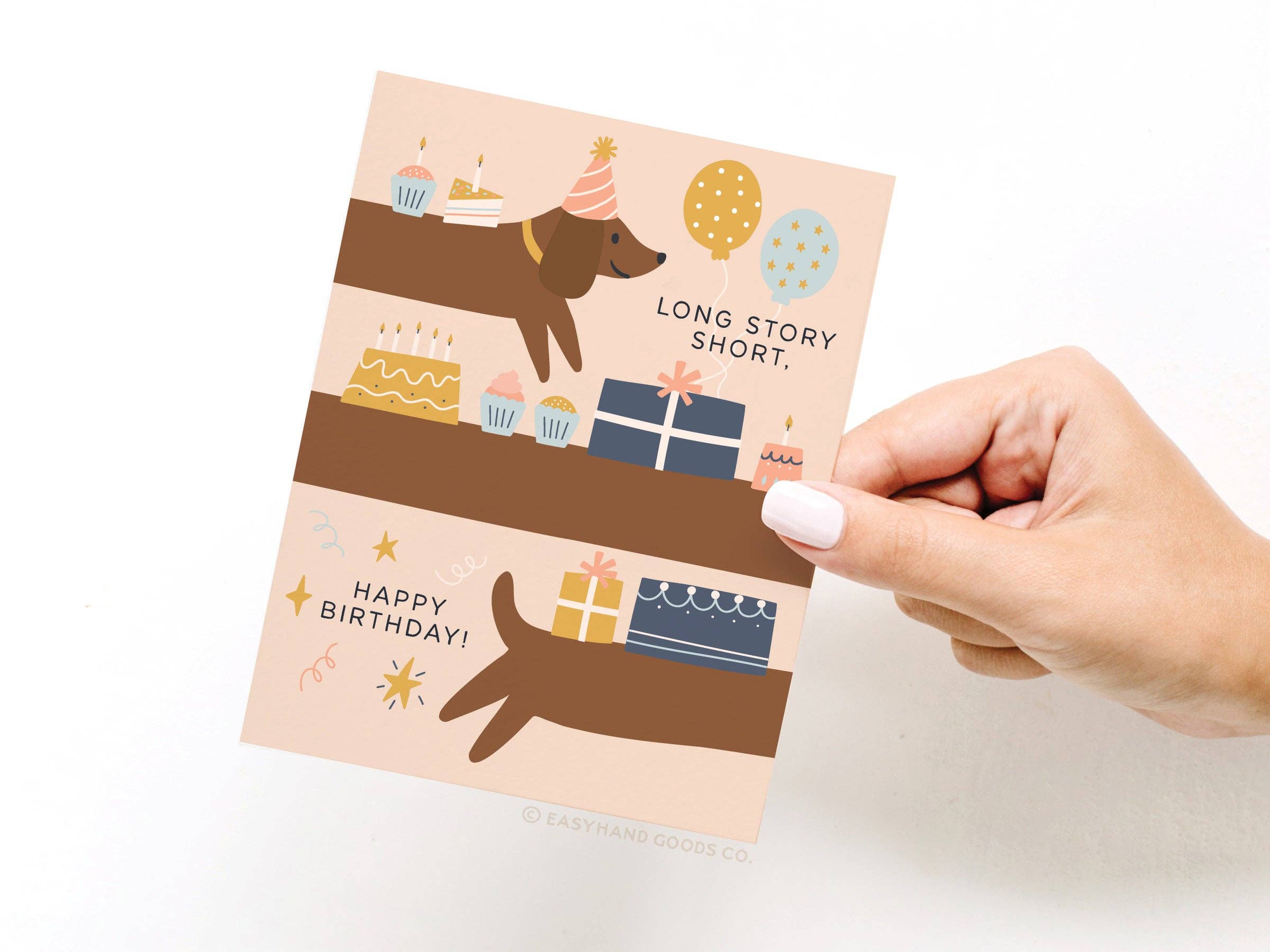 Easyhand Goods Co. - Long Story Short Dog Birthday Greeting Card