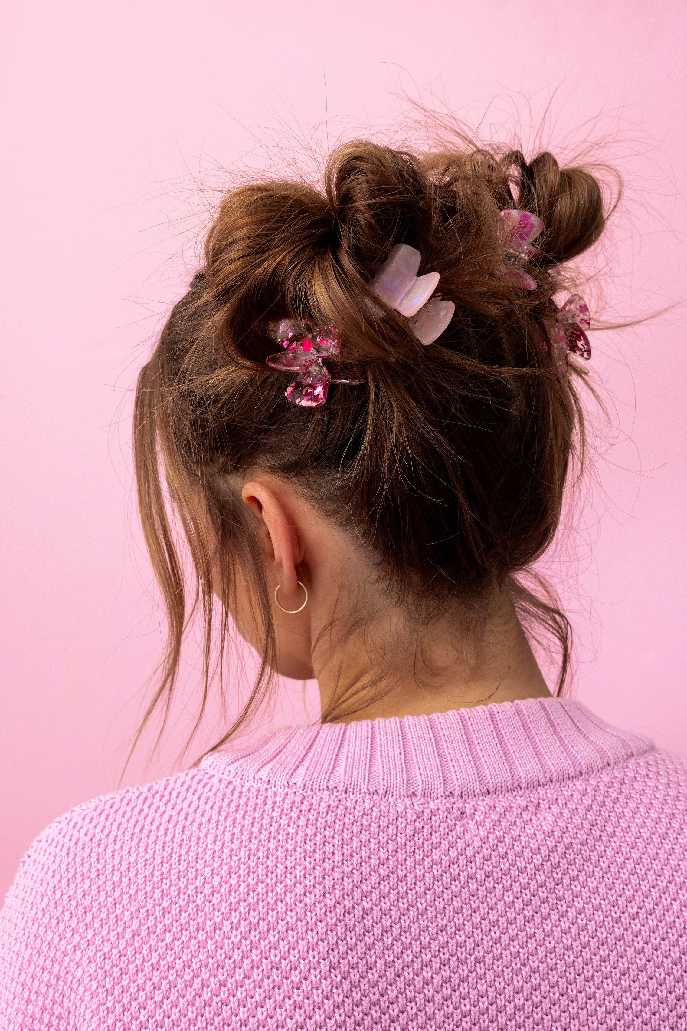 Taylor Elliott Designs  - Claw Hair Clip Set - Mini - Asst Pinks - 4 Pc Set