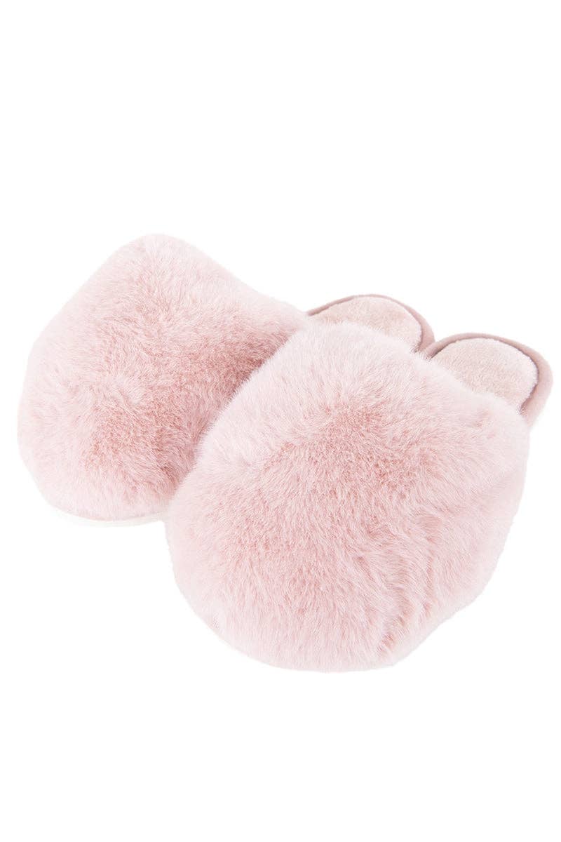Katydid - Light Pink Women's Faux Fur Jumbo Slippers