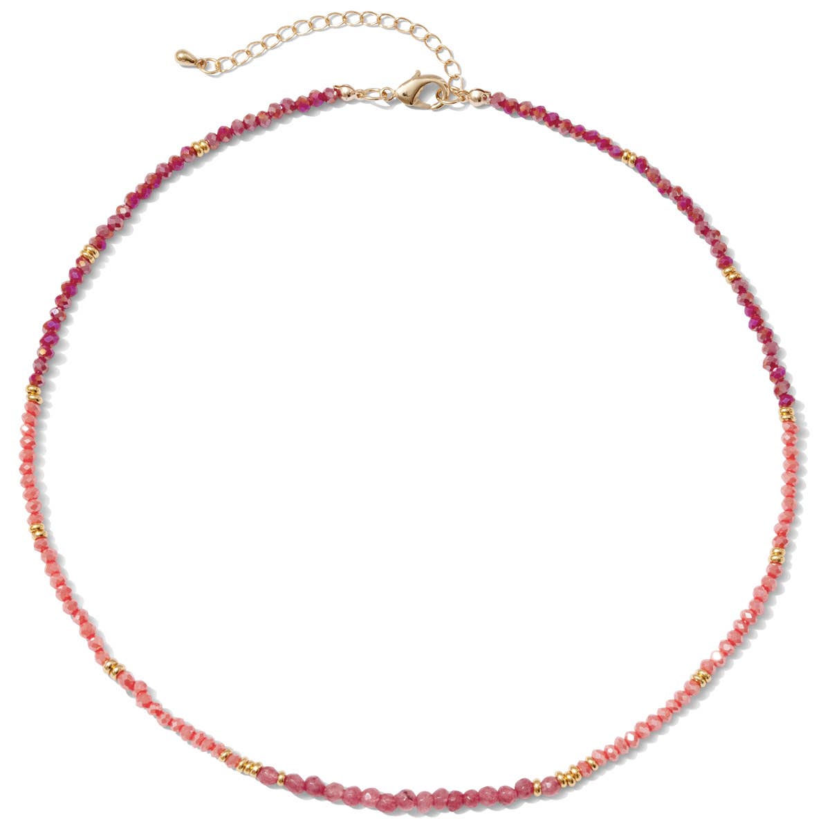 Splendid Iris - SALE - Short Stone Accented Necklace