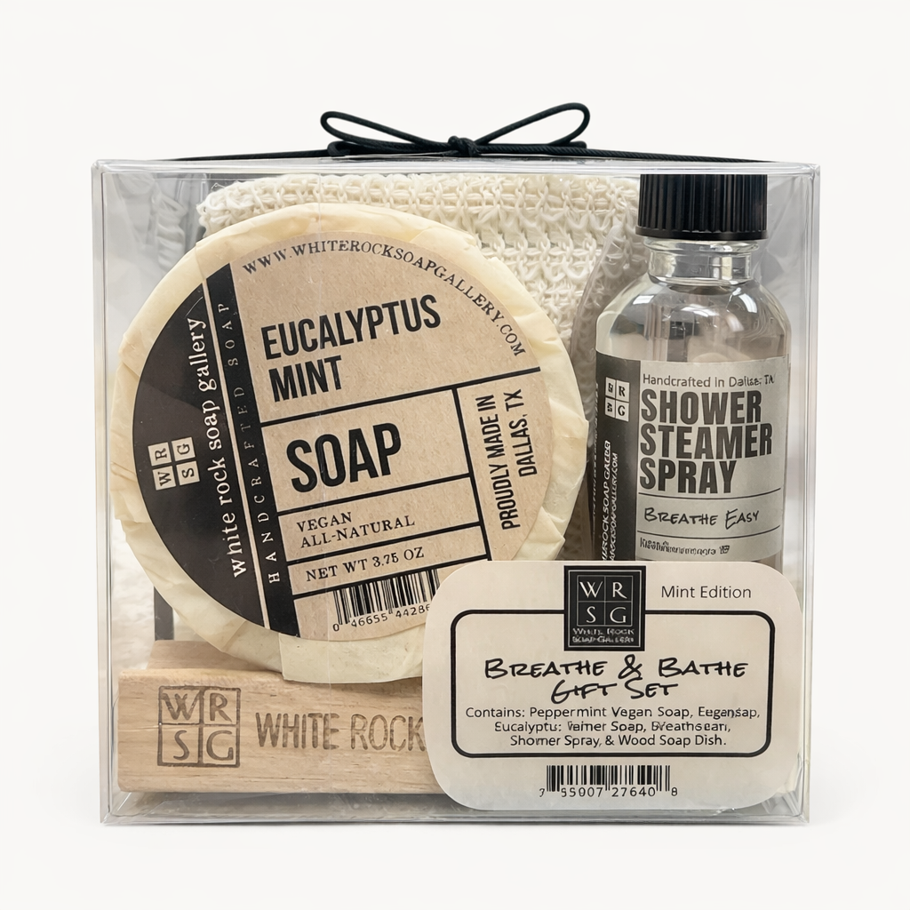 White Rock Soap Gallery - Breathe & Bathe Gift Set - Mint Edition