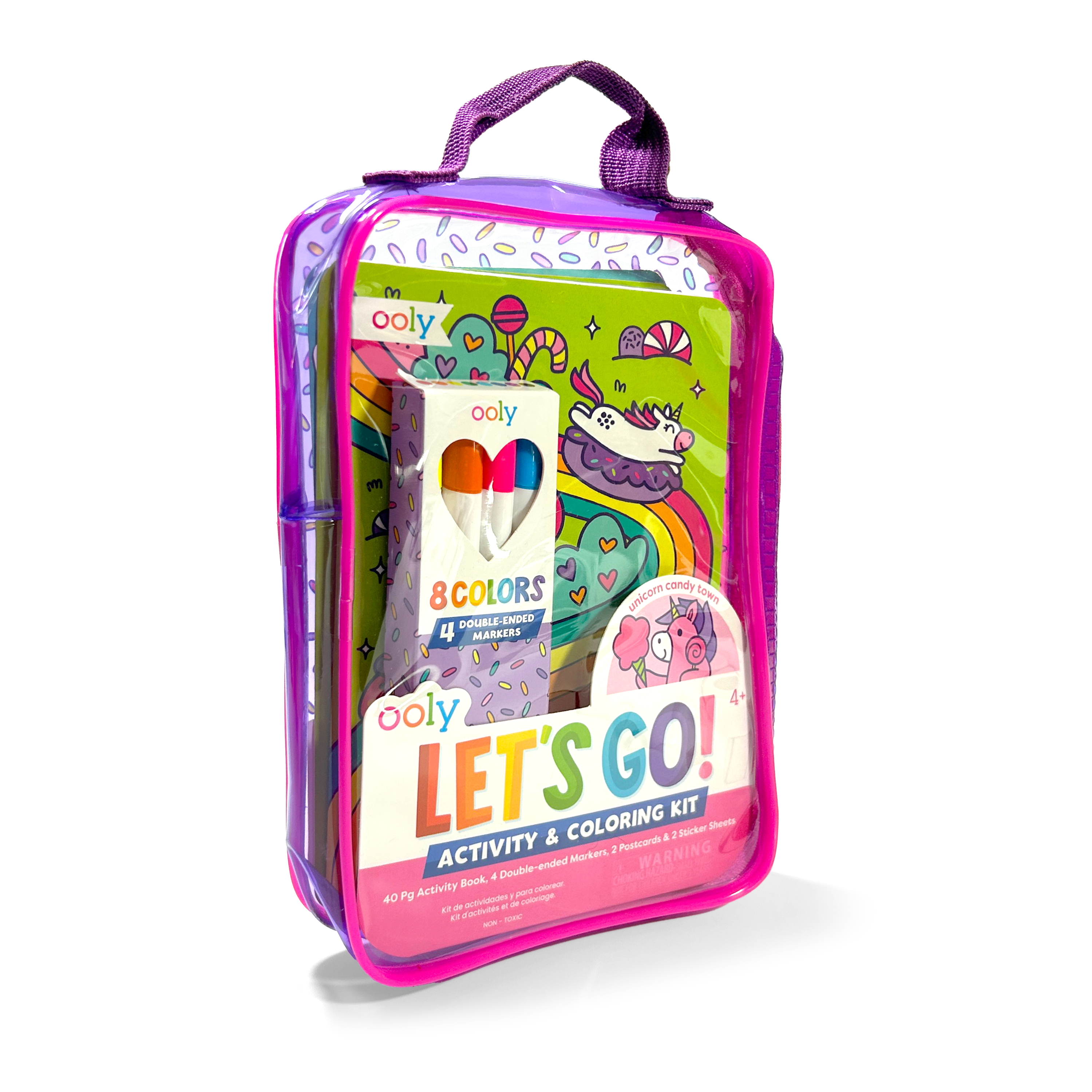 OOLY - Let's Go!: Activity & Coloring Kit - Unicorn Candy Town