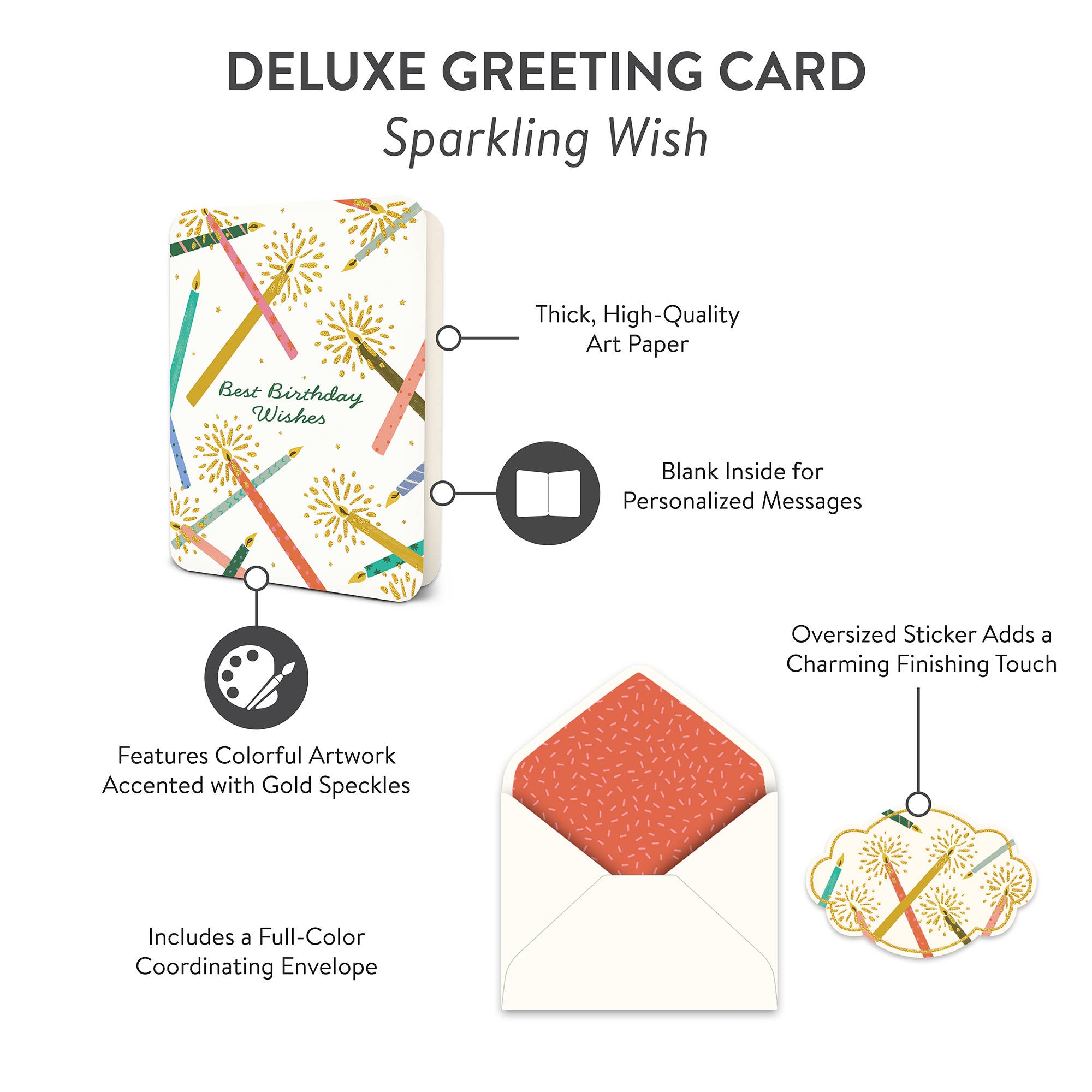 Studio Oh! - Sparkling Wish Deluxe Greeting Card