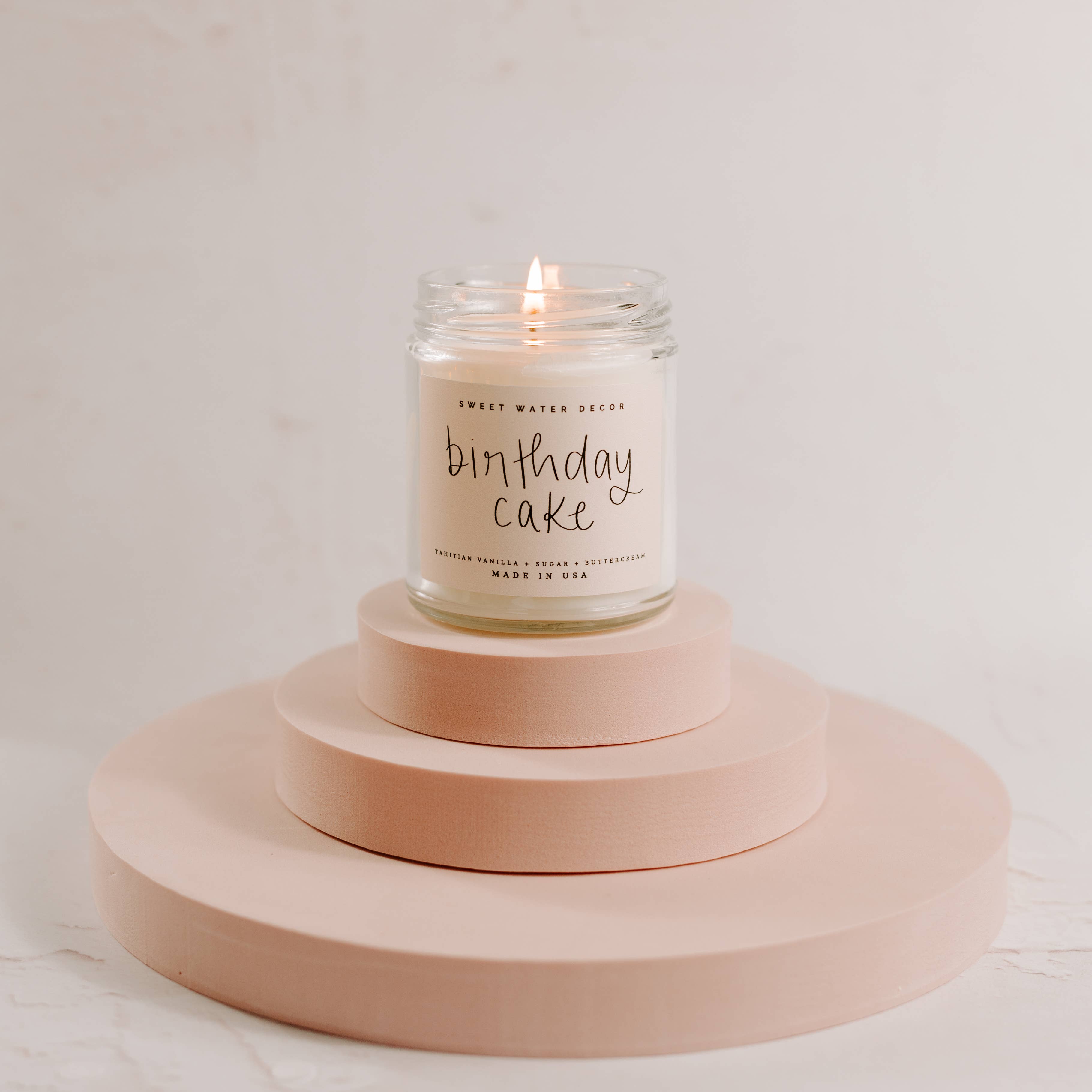 Sweet Water Decor - Birthday Cake 9 oz Soy Candle - Home Decor & Gifts