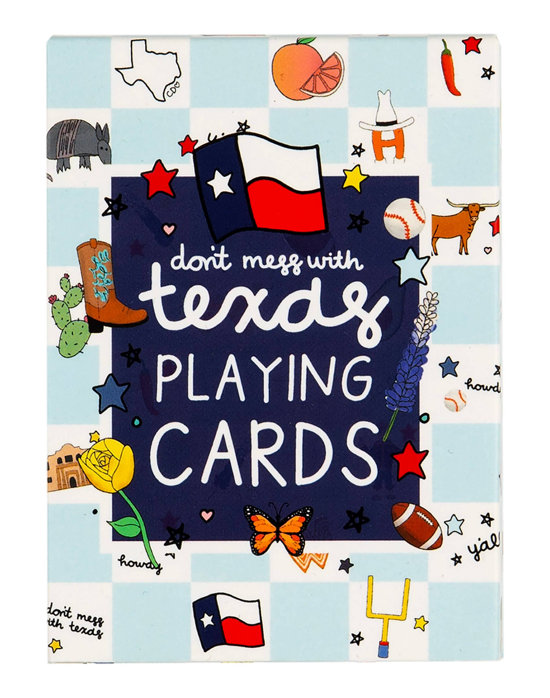 Callie Danielle - Texas Western Checkerboard Deck of Playing Cards