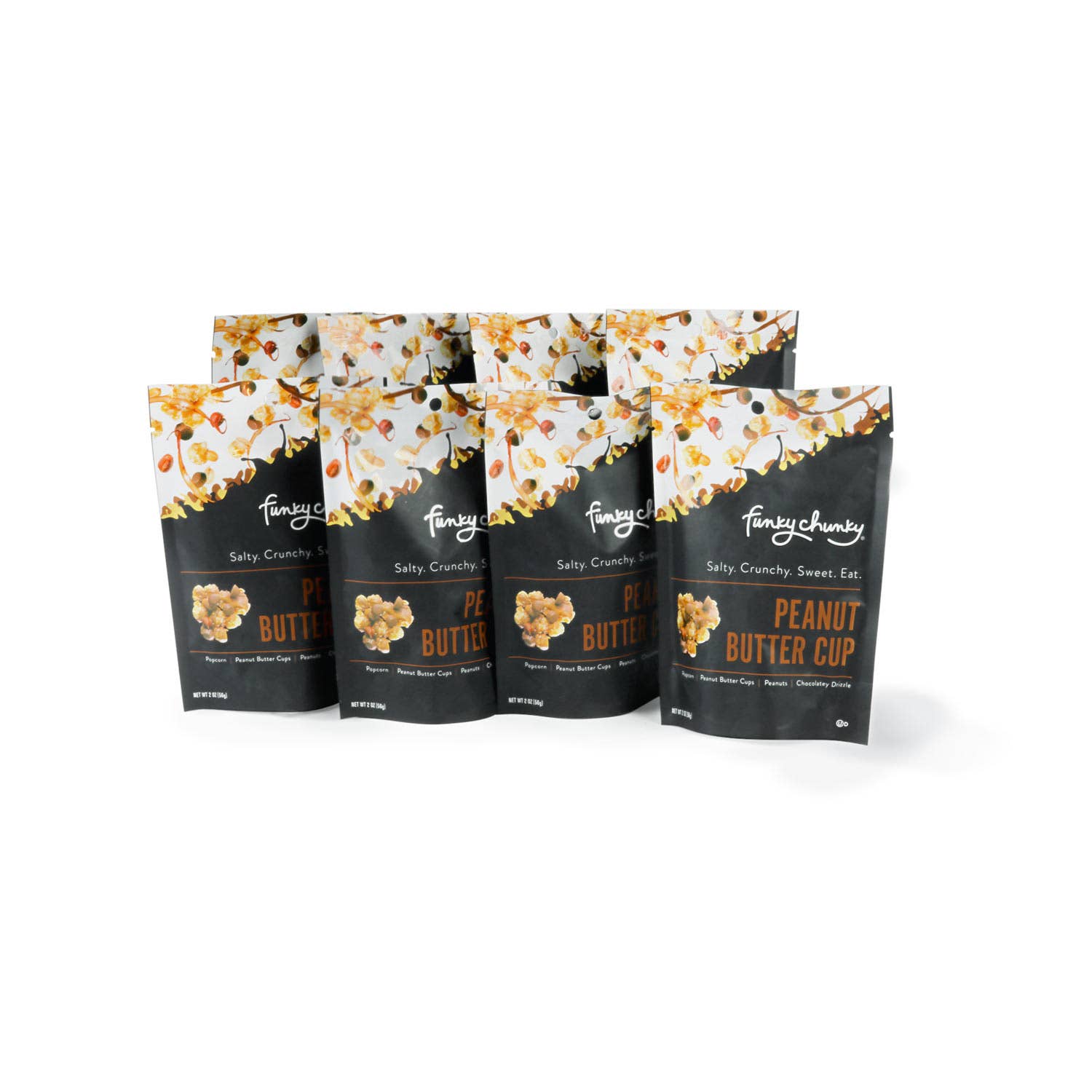 Funky Chunky - Peanut Butter Cup | Caramel Corn Chocolate Popcorn | bags