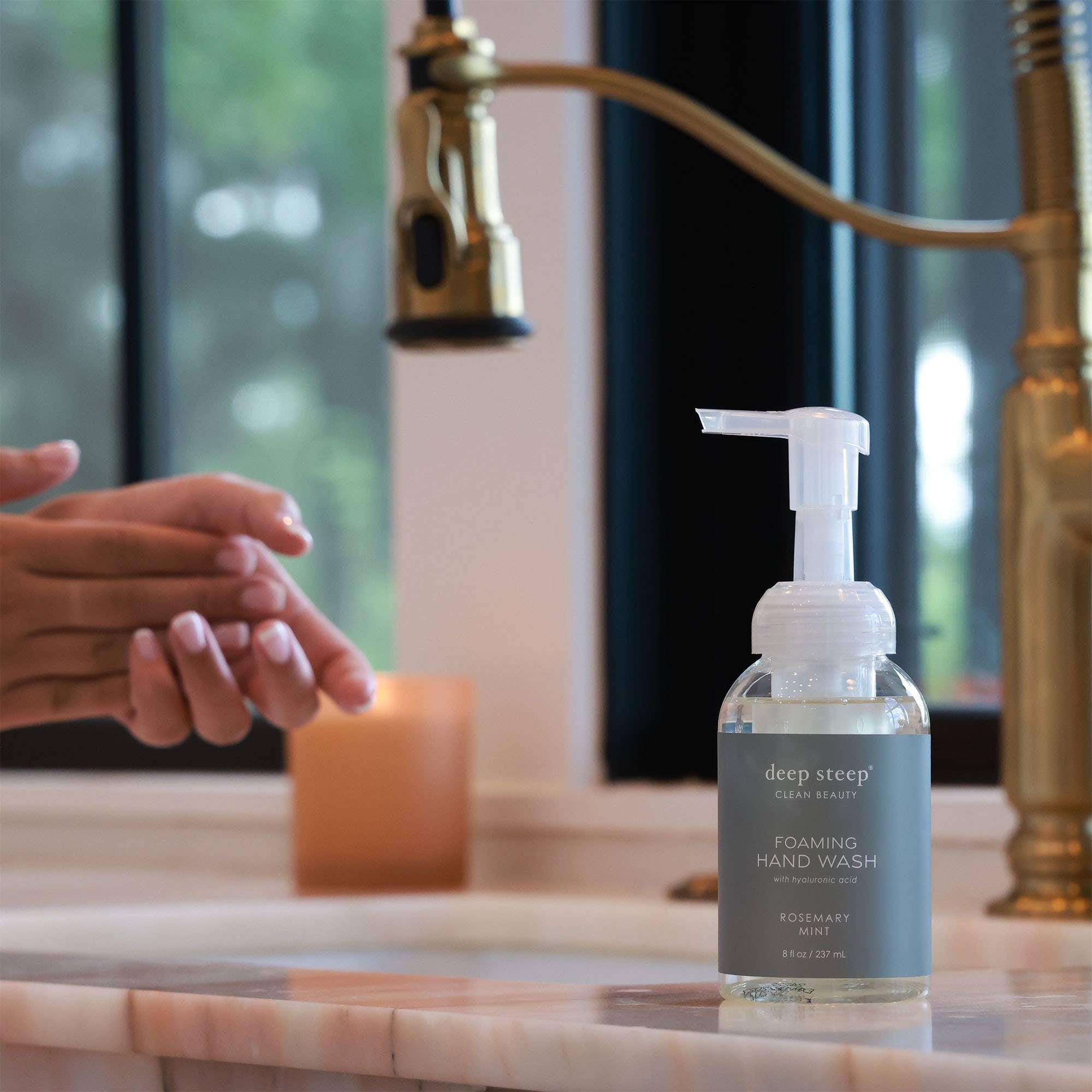 Deep Steep Clean Beauty - Rosemary Mint Moisturizing Foaming Hand Wash 8oz