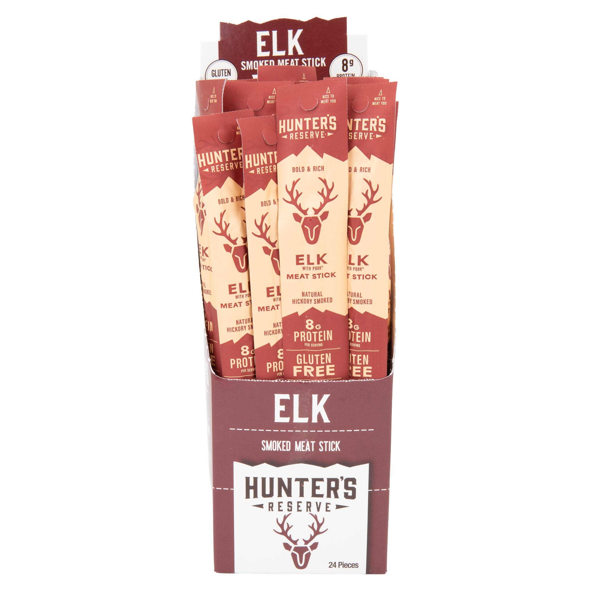 Hunter's Reserve - Elk Meat Sticks - 24 Pack