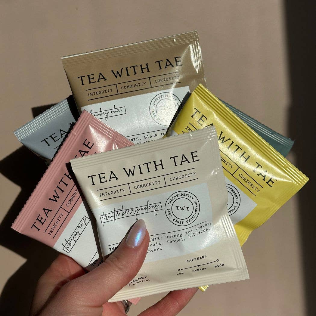 Tea with Tae - Genmaicha Japanese Green Tea - Individually Wrapped Tea Bag