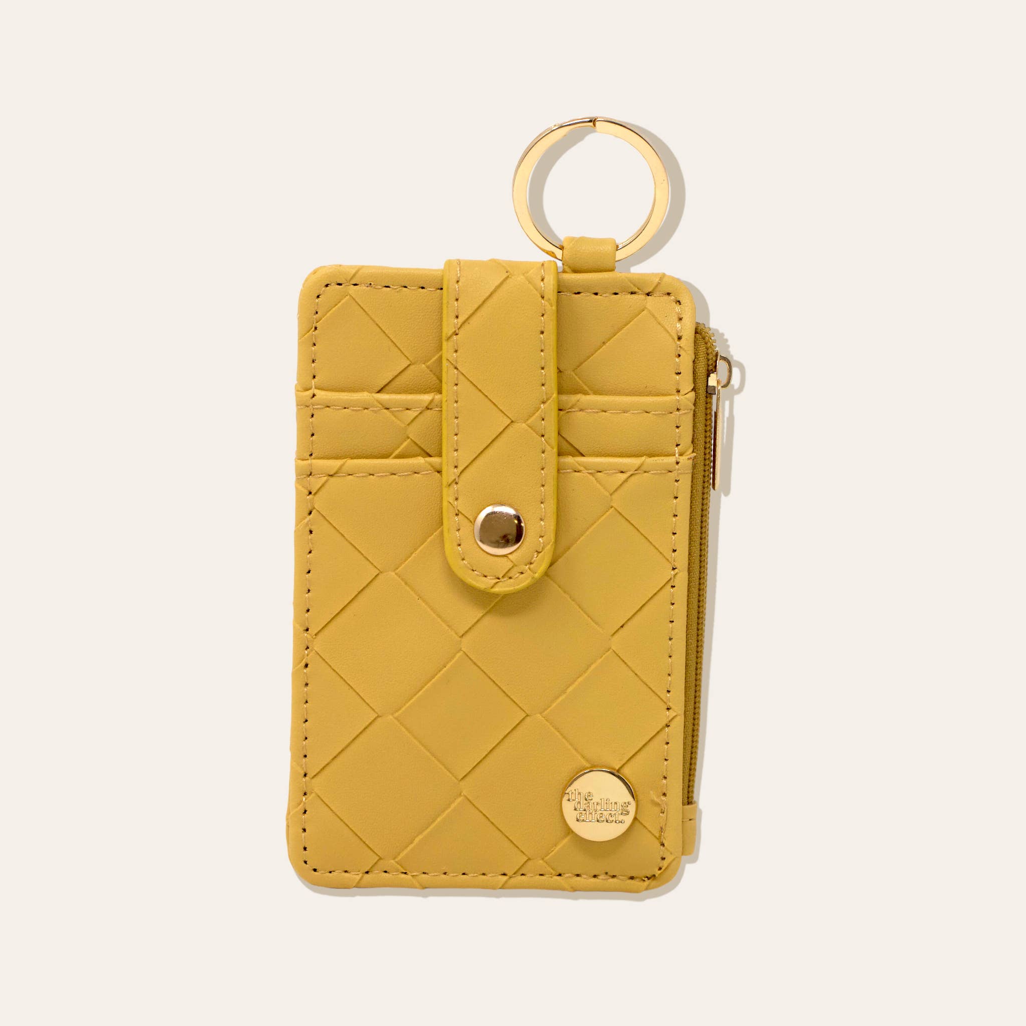 The Darling Effect - Keychain Wallet - Woven Mustard