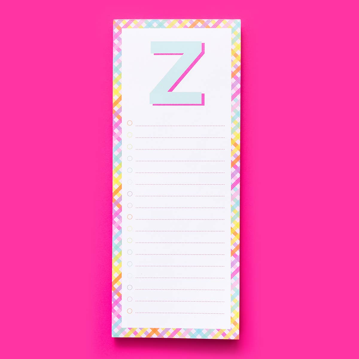 Taylor Elliott Designs - List Pad - Letters A-Z - Each