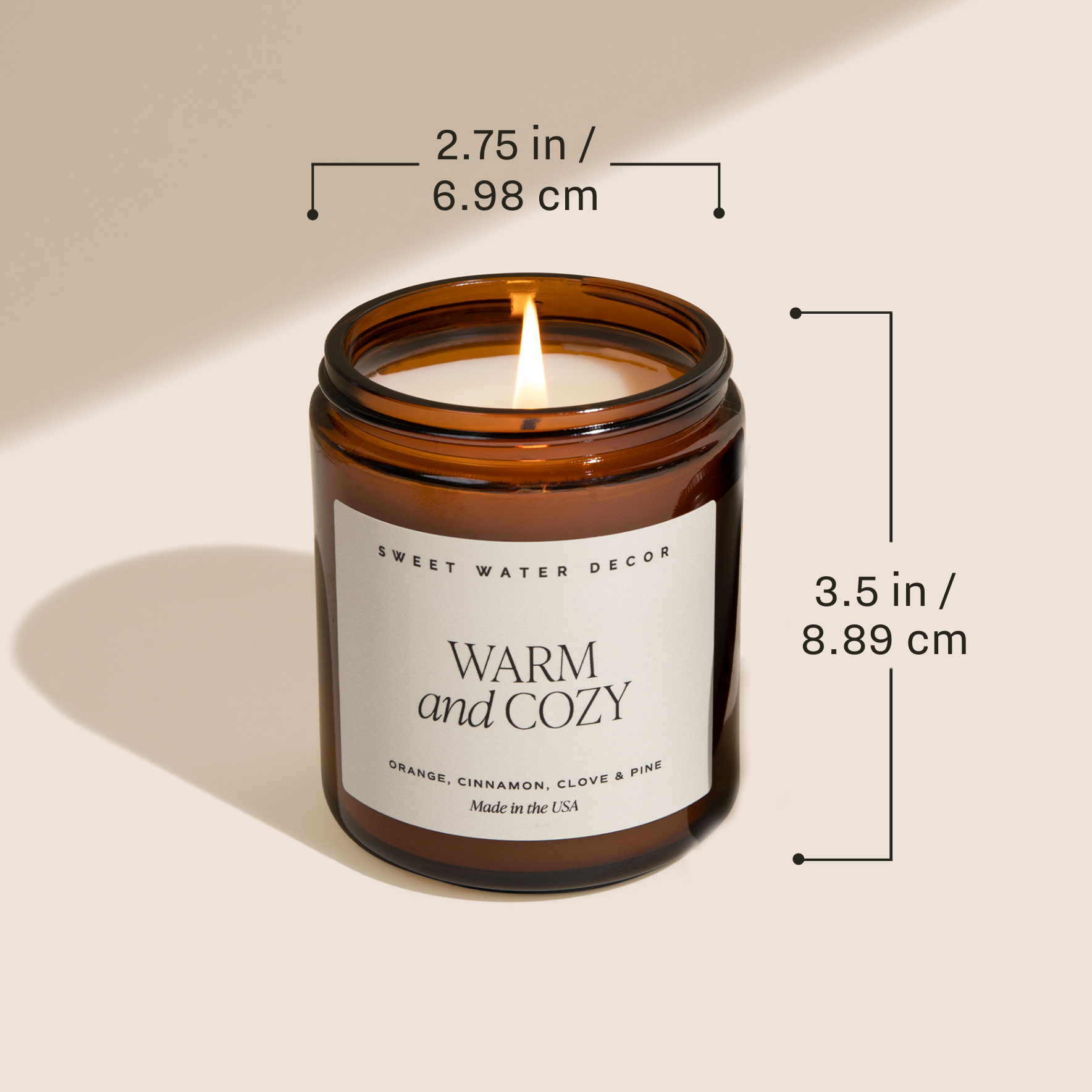 Sweet Water Decor - Gingerbread and Spice 9 oz Soy Candle- Christmas Decor