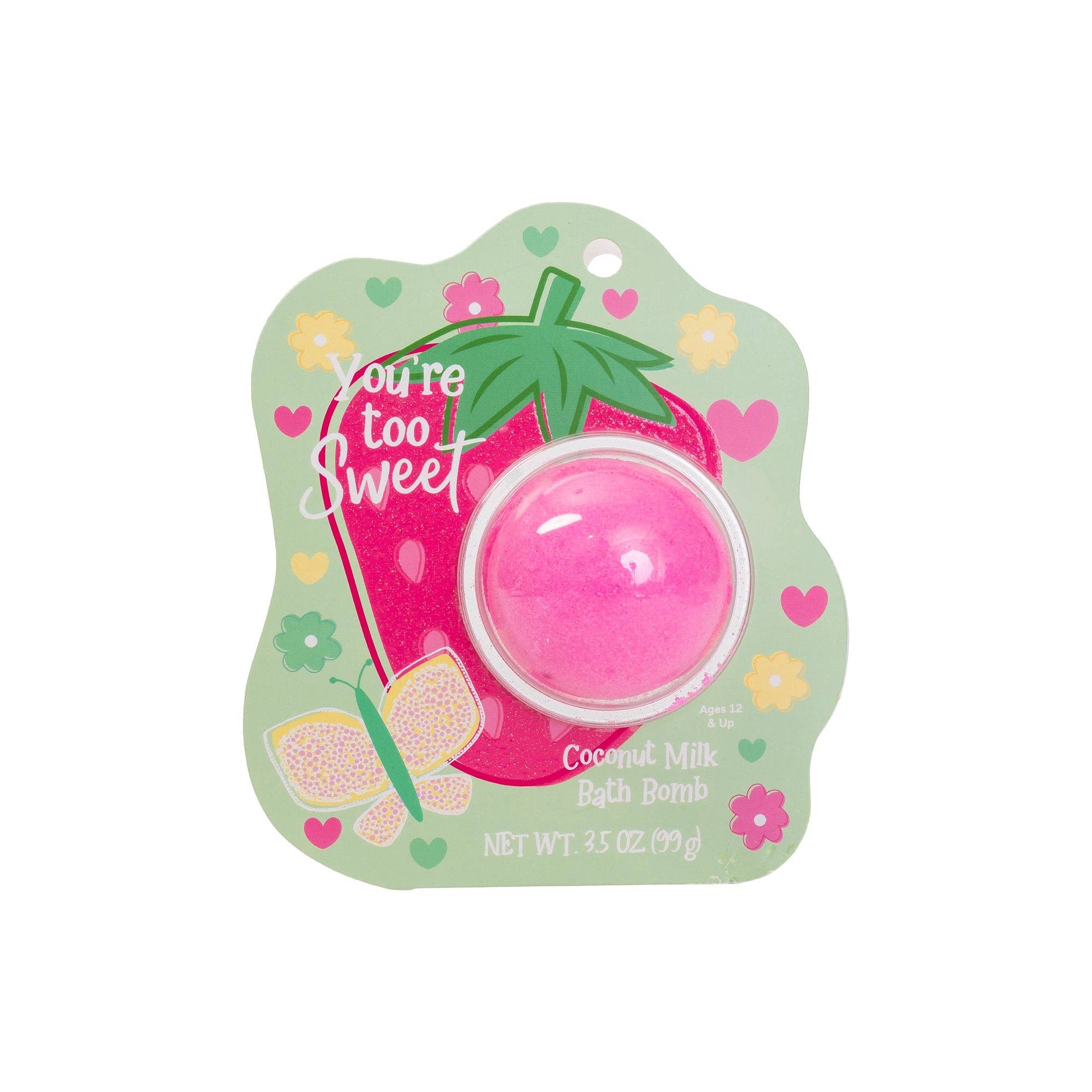 Cait + Co - Strawberry Clamshell Bath Bomb