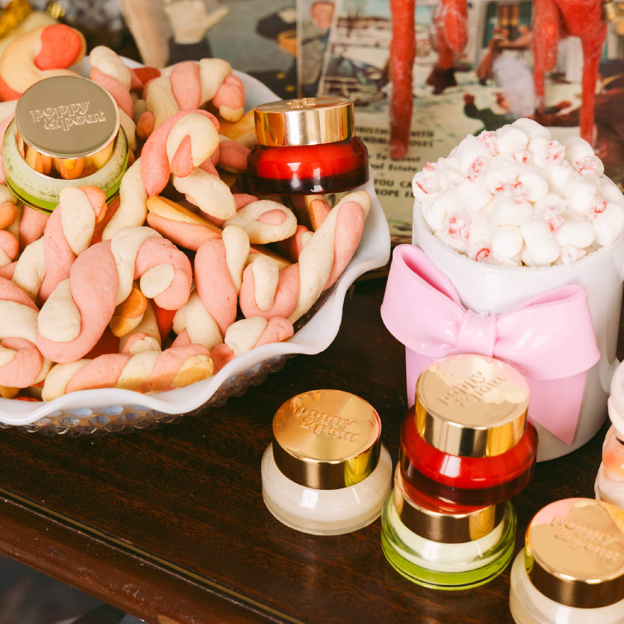 Poppy & Pout - Limited Edition, Lip Mask, Holiday, Candy Cane Fluff