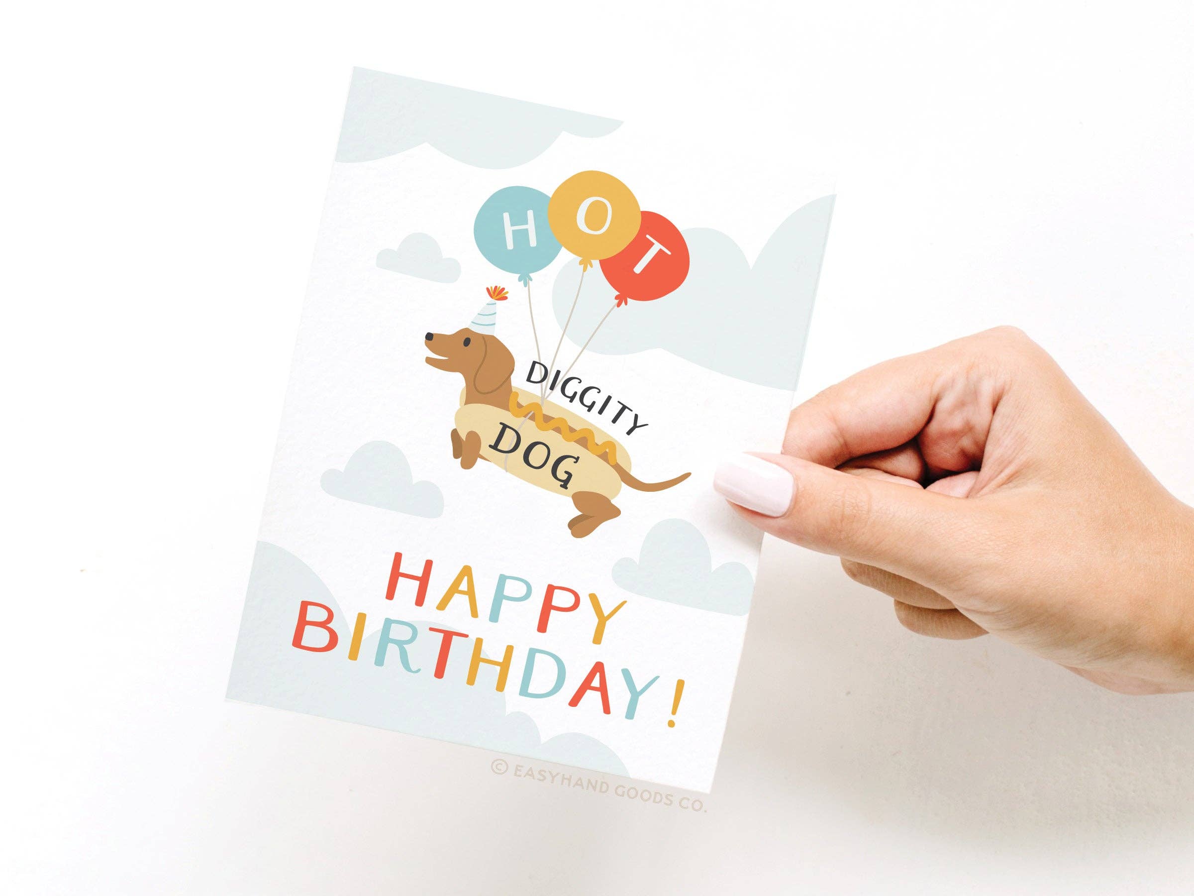 Easyhand Goods Co. - Hot Diggity Dog Greeting Card