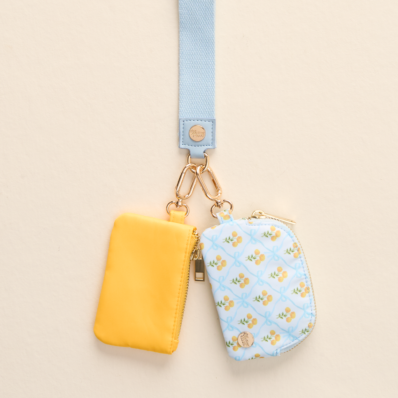 The Darling Effect - Dynamic Duo Pouch Wristlet-Marigold Lane Blue