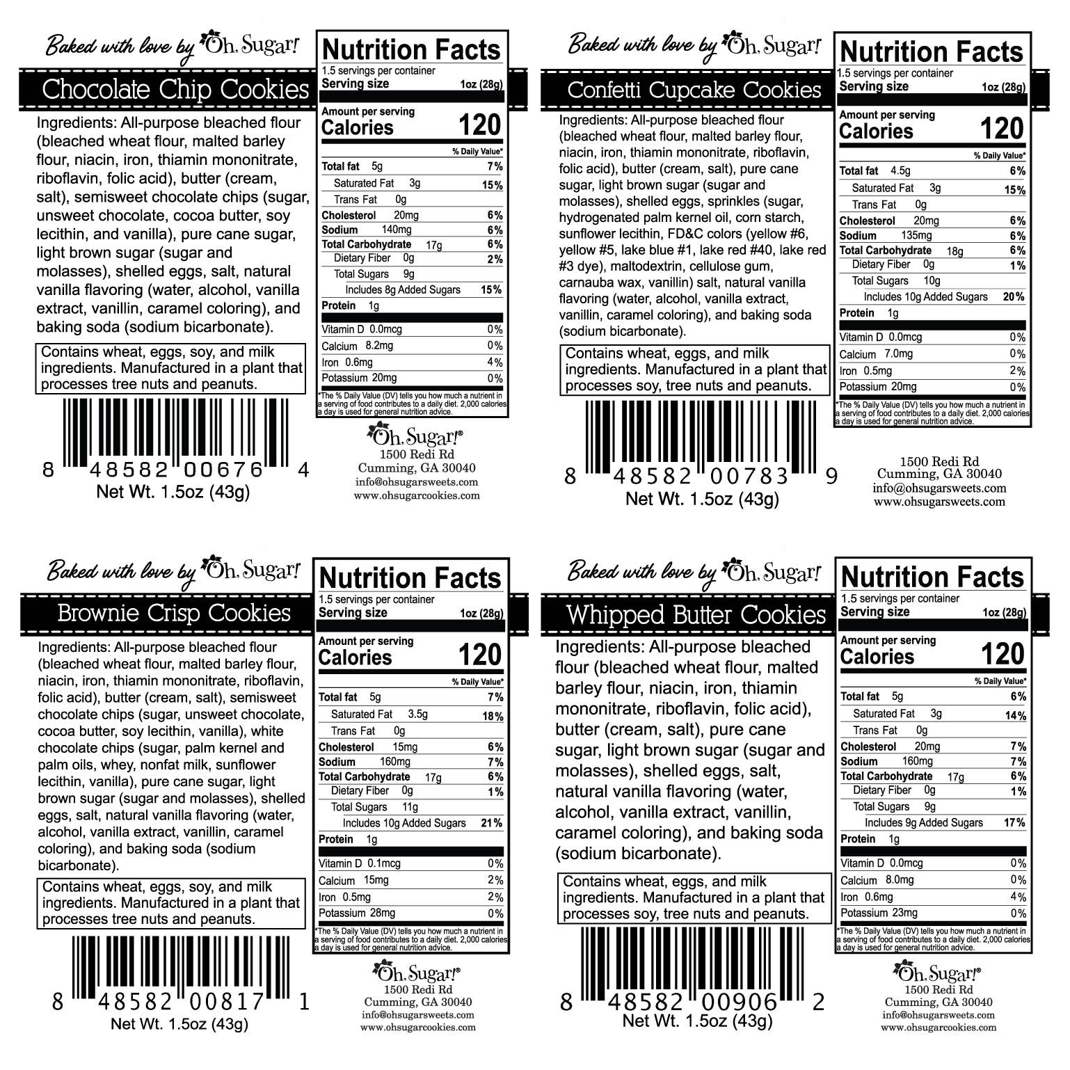 Oh, Sugar! - Cookie Bags - Lots of Dots Assorted - Small - 24 Bags