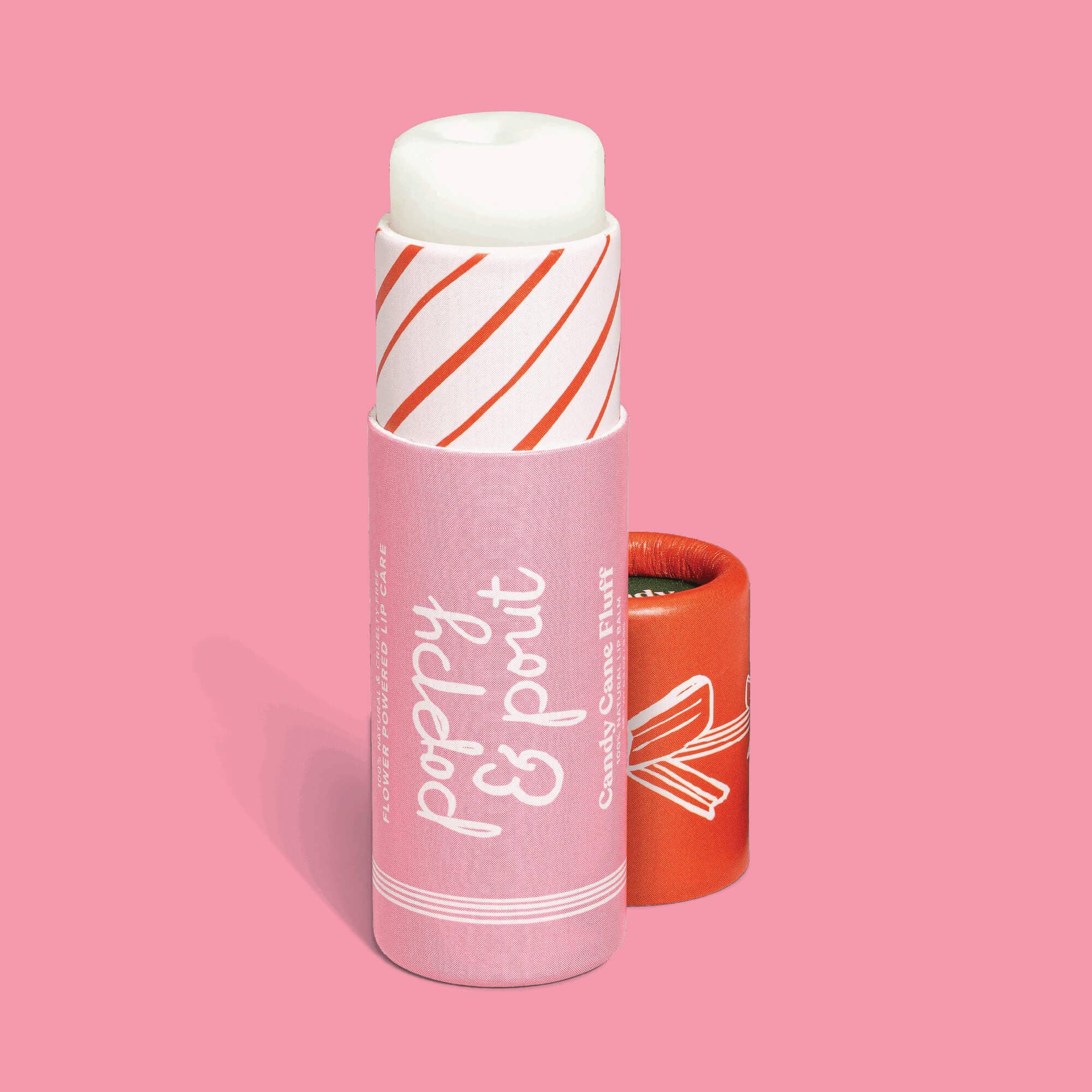 Poppy & Pout - Limited Edition, Lip Balm, Holiday, Candy Cane Fluff