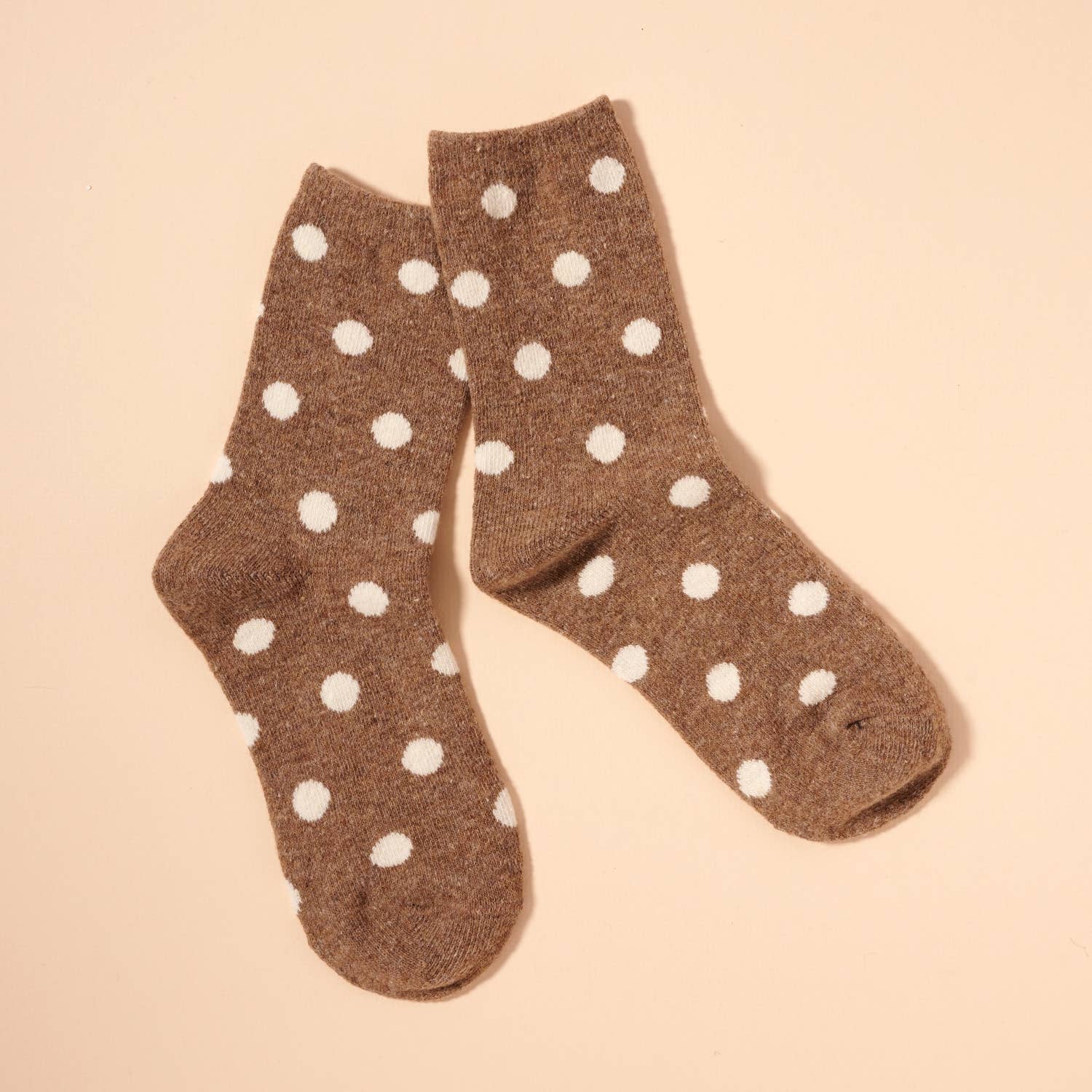 Frem - Polka Dotted Mid Calf Socks Assorted Pack of 4 colors