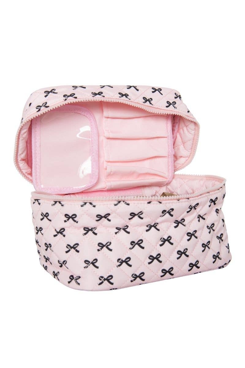 Katydid - Mini Black Bows Cosmetic Bag for Makeup