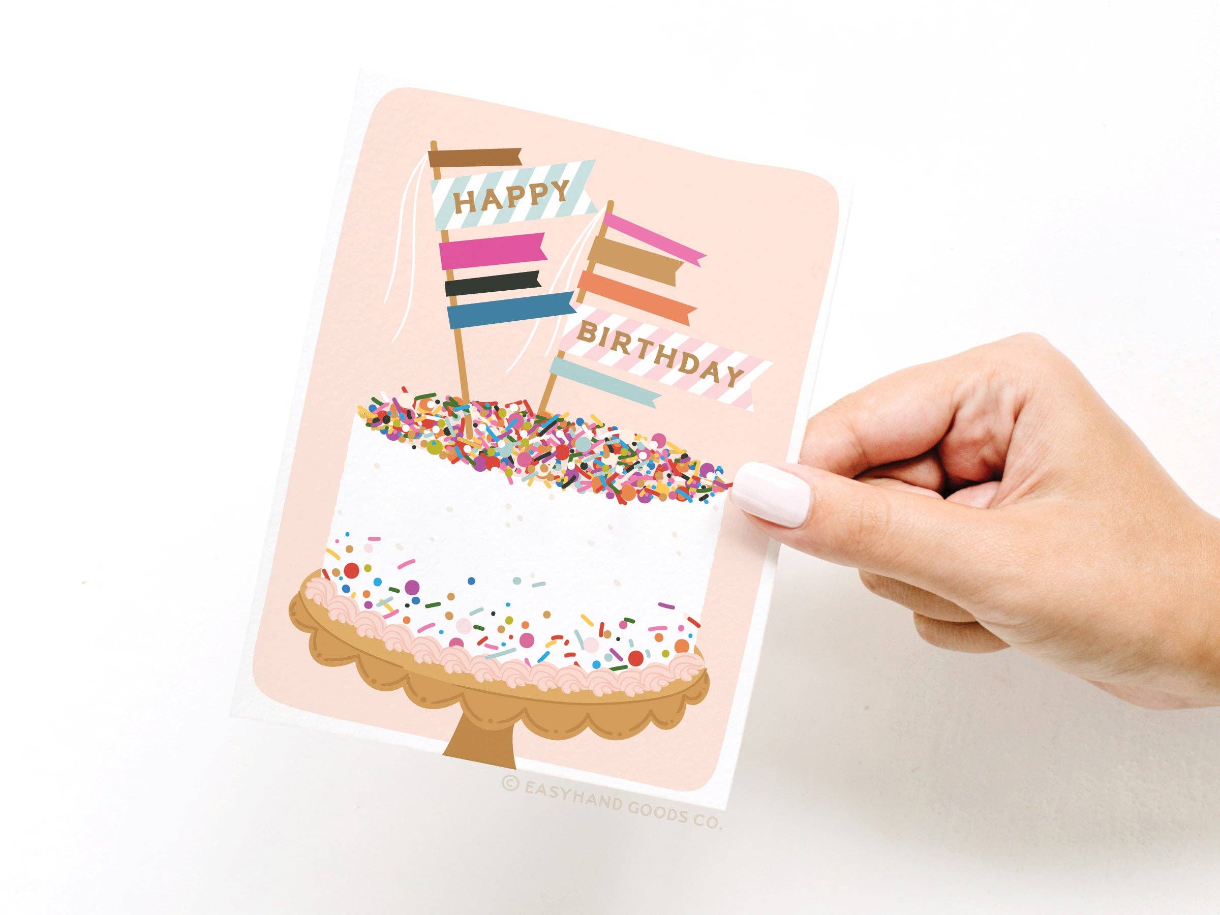 Easyhand Goods Co. - Happy Birthday Sprinkle Cake Greeting Card
