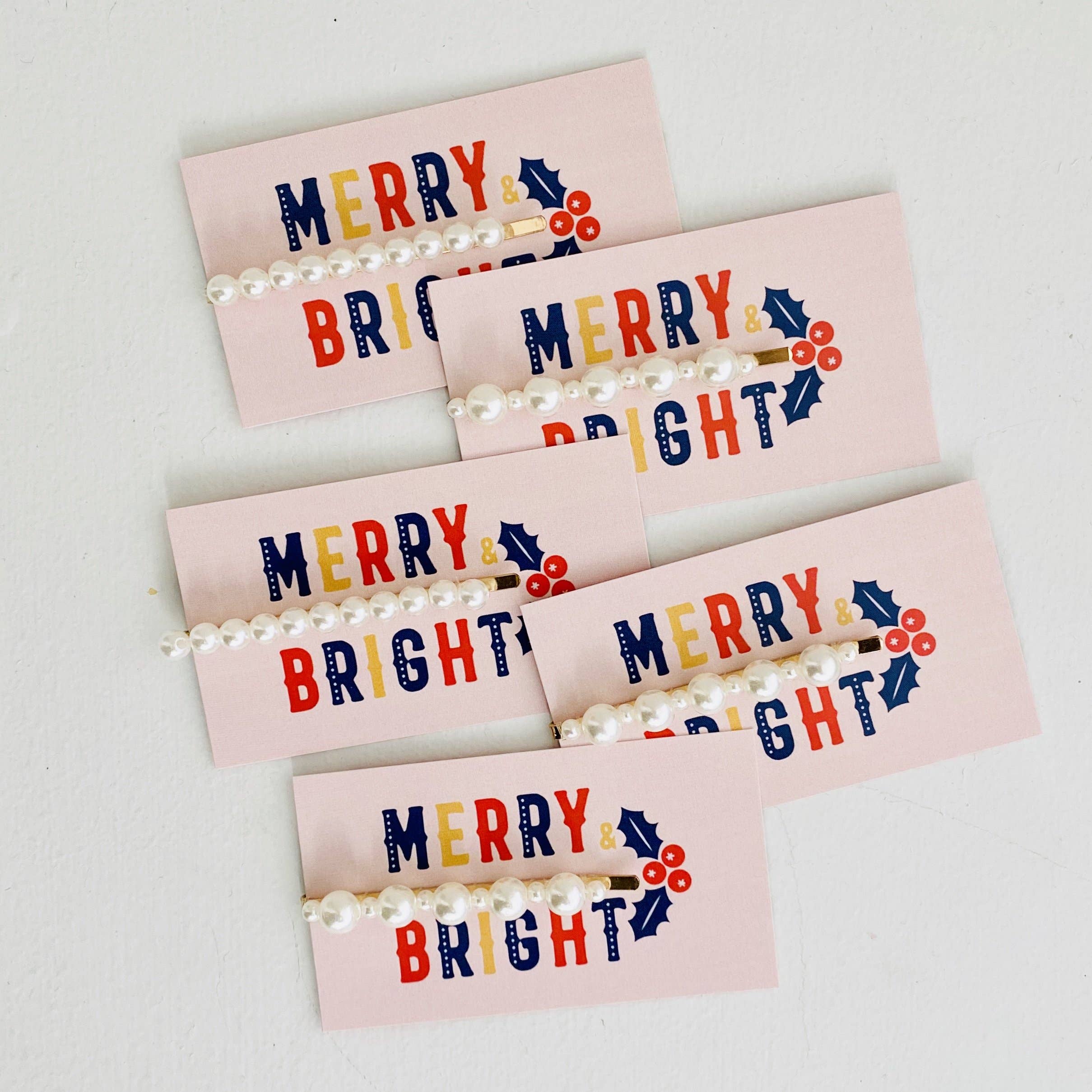 Tiny Gift Society - Merry & Bright Pearl Clip