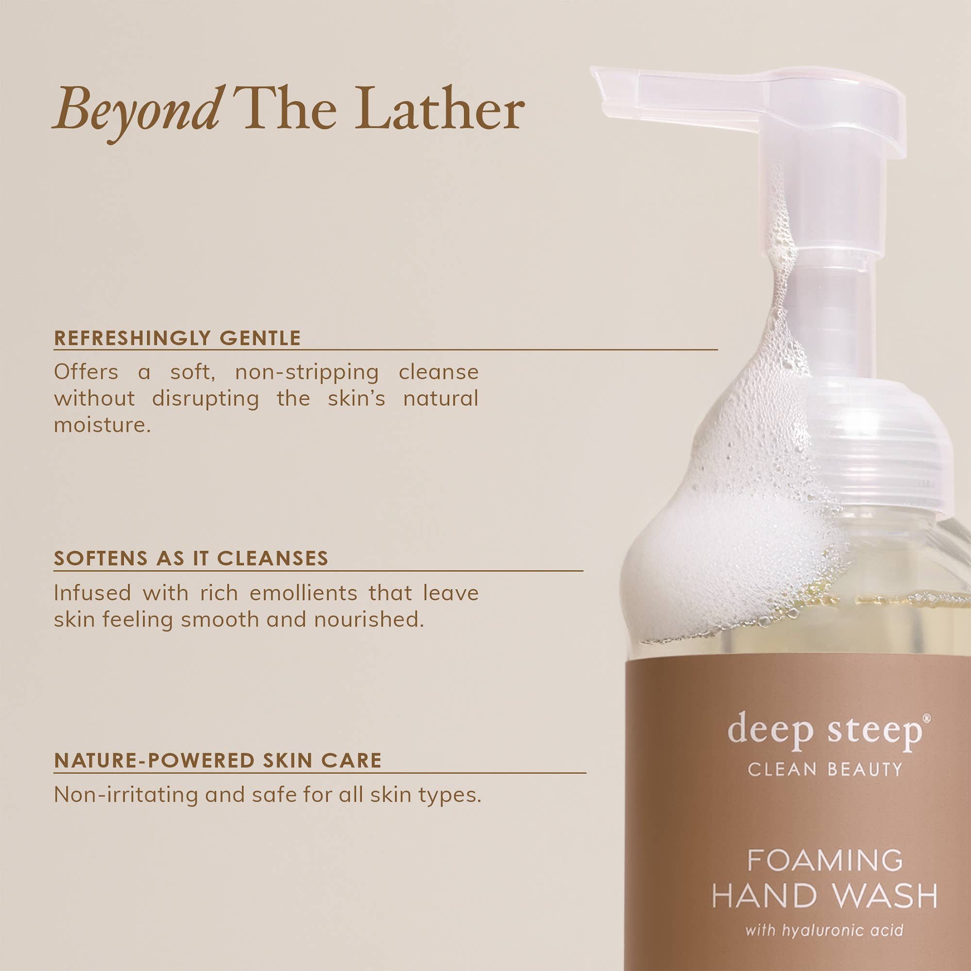 Deep Steep Clean Beauty - Rosemary Mint Moisturizing Foaming Hand Wash 8oz
