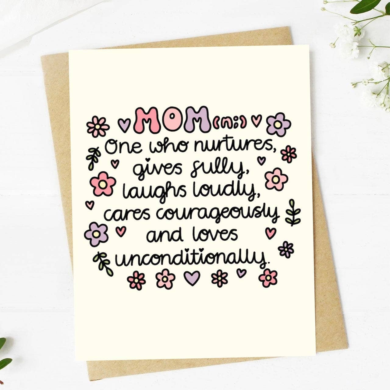 Big Moods - Mom Definition Greeting Card