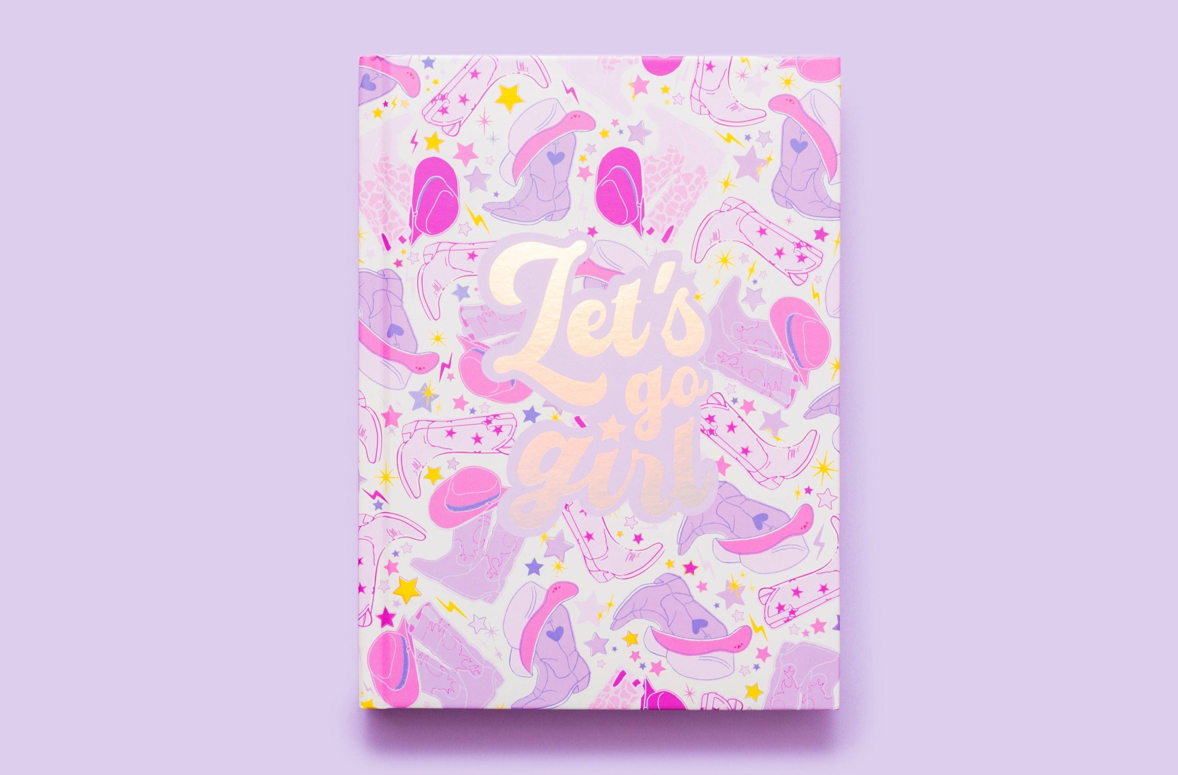 Taylor Elliott Designs - *ON SALE* Hardcover Notebook - "Let's Go Girl" - 200 Pages