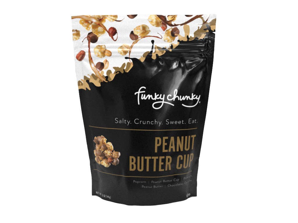 Funky Chunky - Peanut Butter Cup | Caramel Corn Chocolate Popcorn | bags