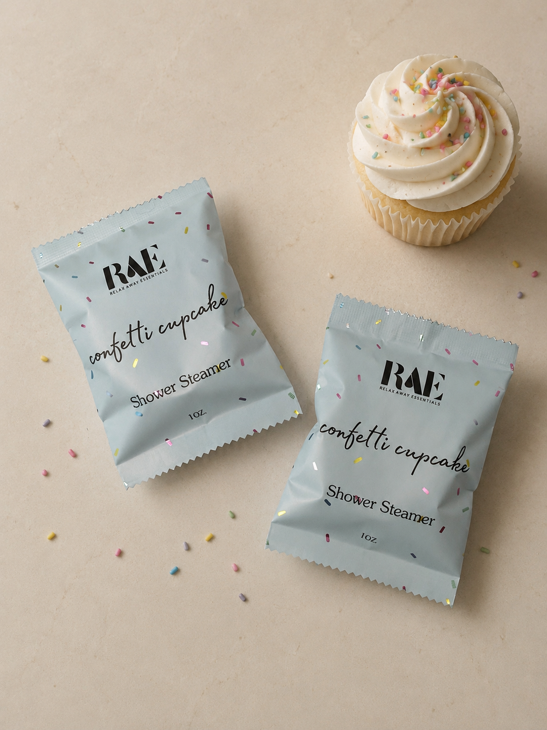 Relax Away Essentials - Confetti Cupcake Shower Steamer 