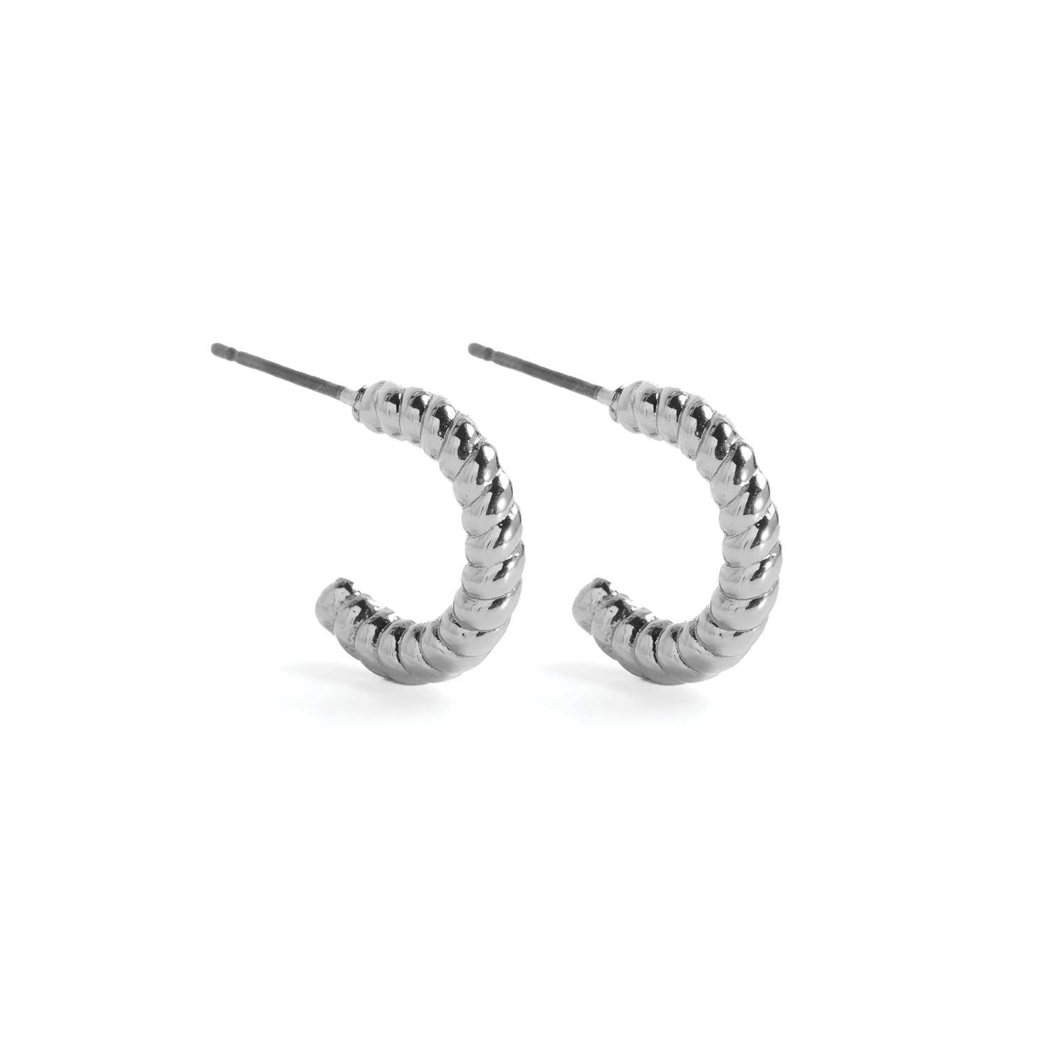 Splendid Iris - Small Twist Hoop, SALE