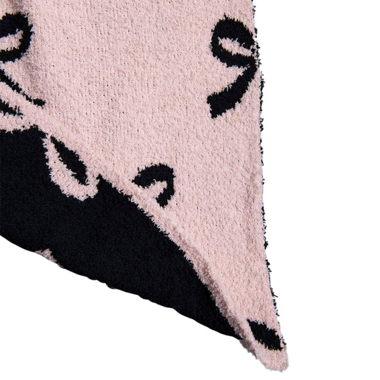 Katydid - Pink and Black Bows Wholesale Throw Blanket