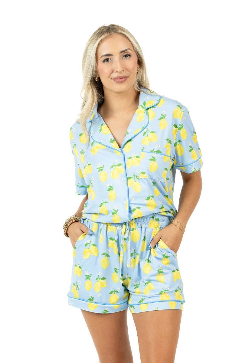 Katydid - Zesty Lemons Wholesale Pajama Sets