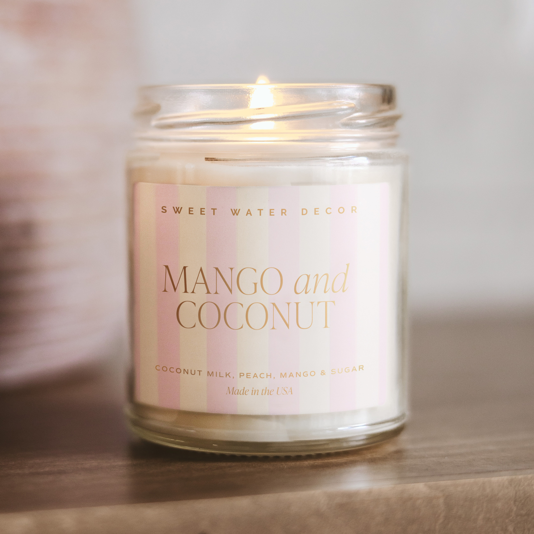 Sweet Water Decor - *NEW* Mango and Coconut 9 oz Soy Candle - Home Decor & Gifts