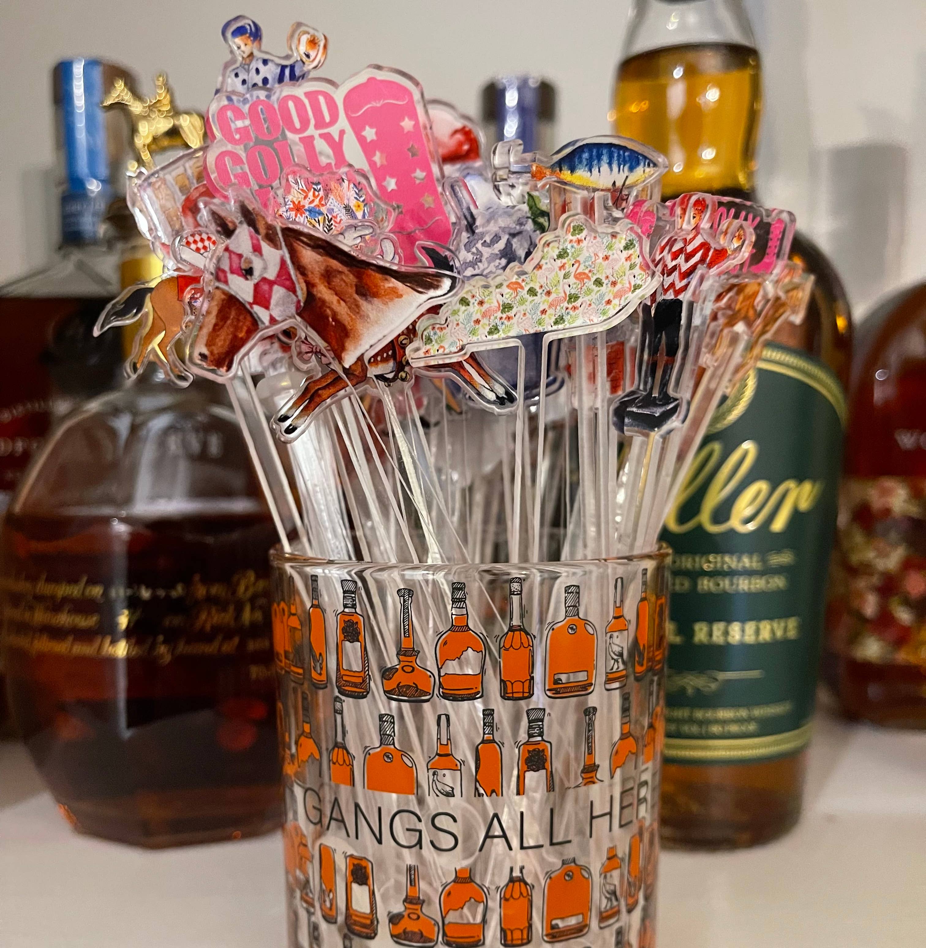 Barrel Down South - Footballs Cocktail Stick Stirrer - Set of 6