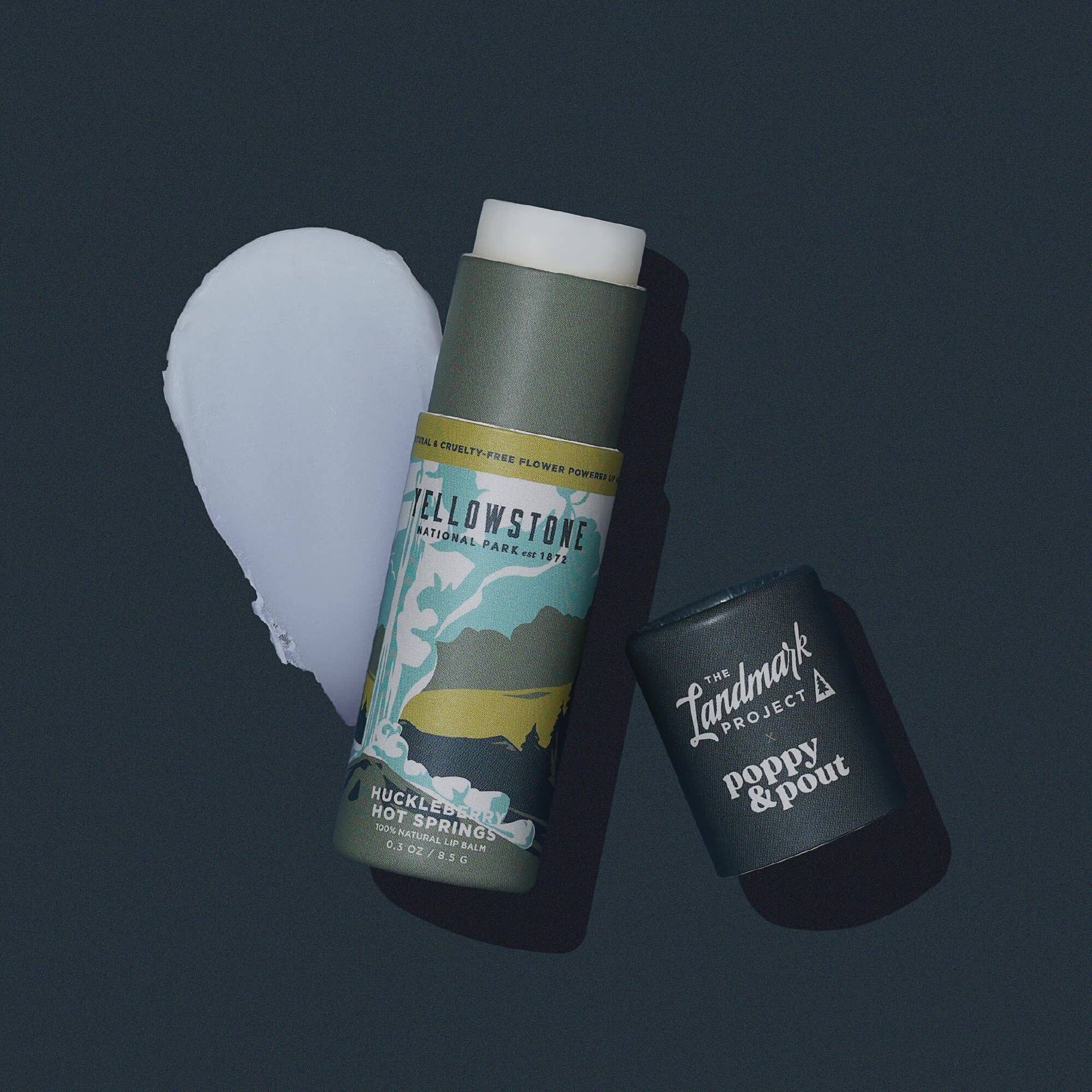 Poppy & Pout - The Landmark Project, Lip Balm, Yellowstone Huckleberry Hot Springs