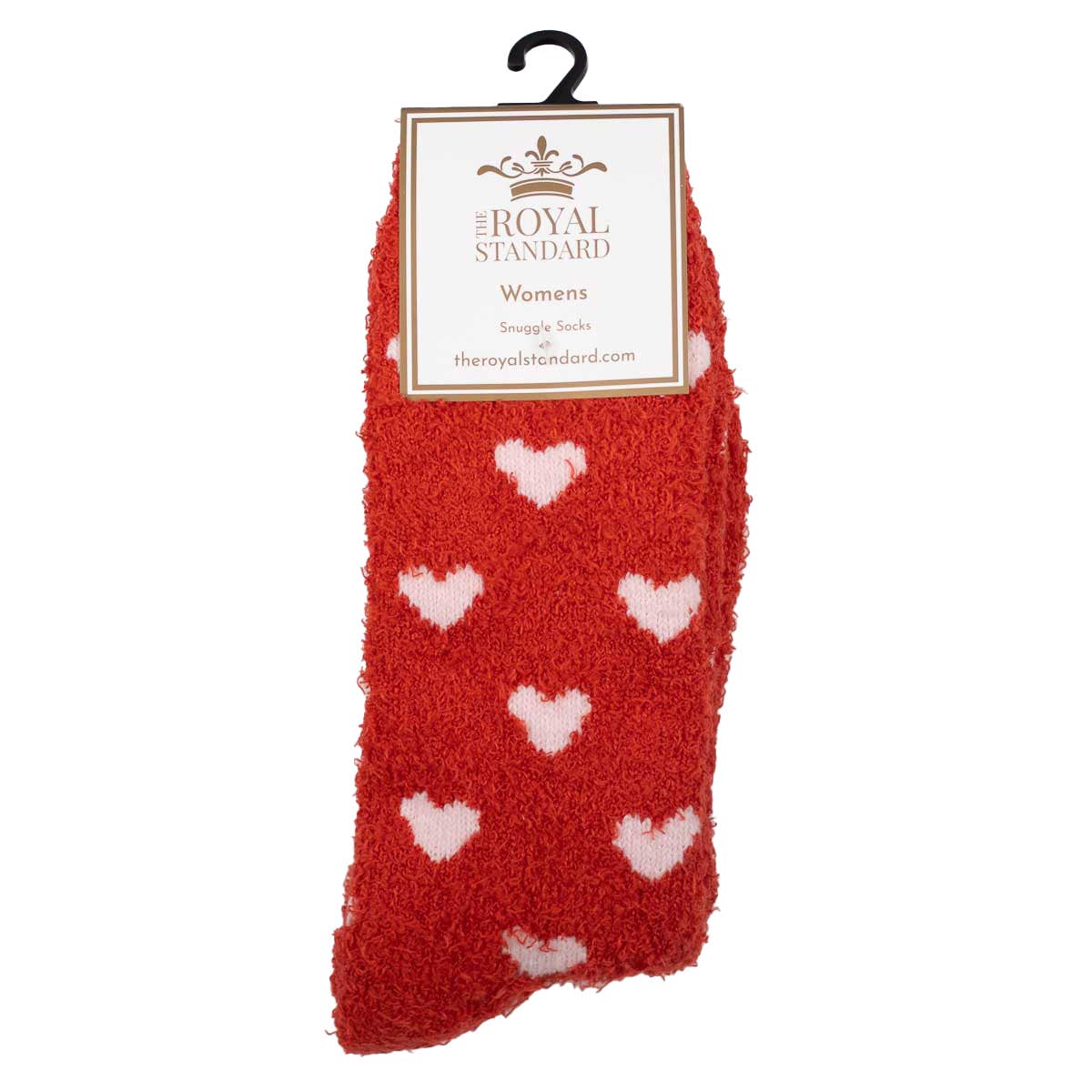 The Royal Standard - Women's Hearts Snuggle Socks   Red/Pink   One Size