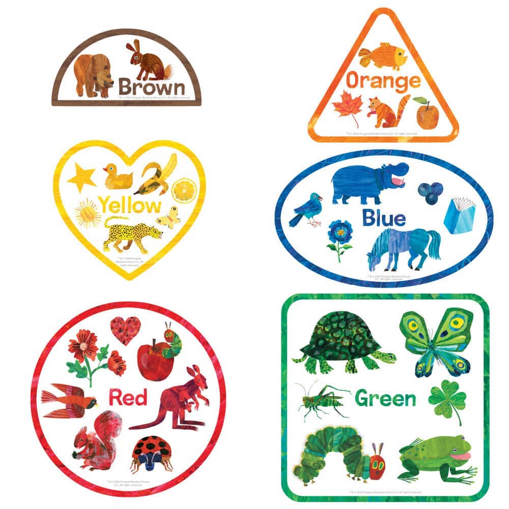 Masterpieces Puzzles - Eric Carle - Colors 6-Pack Mini Shaped Jigsaw Puzzles