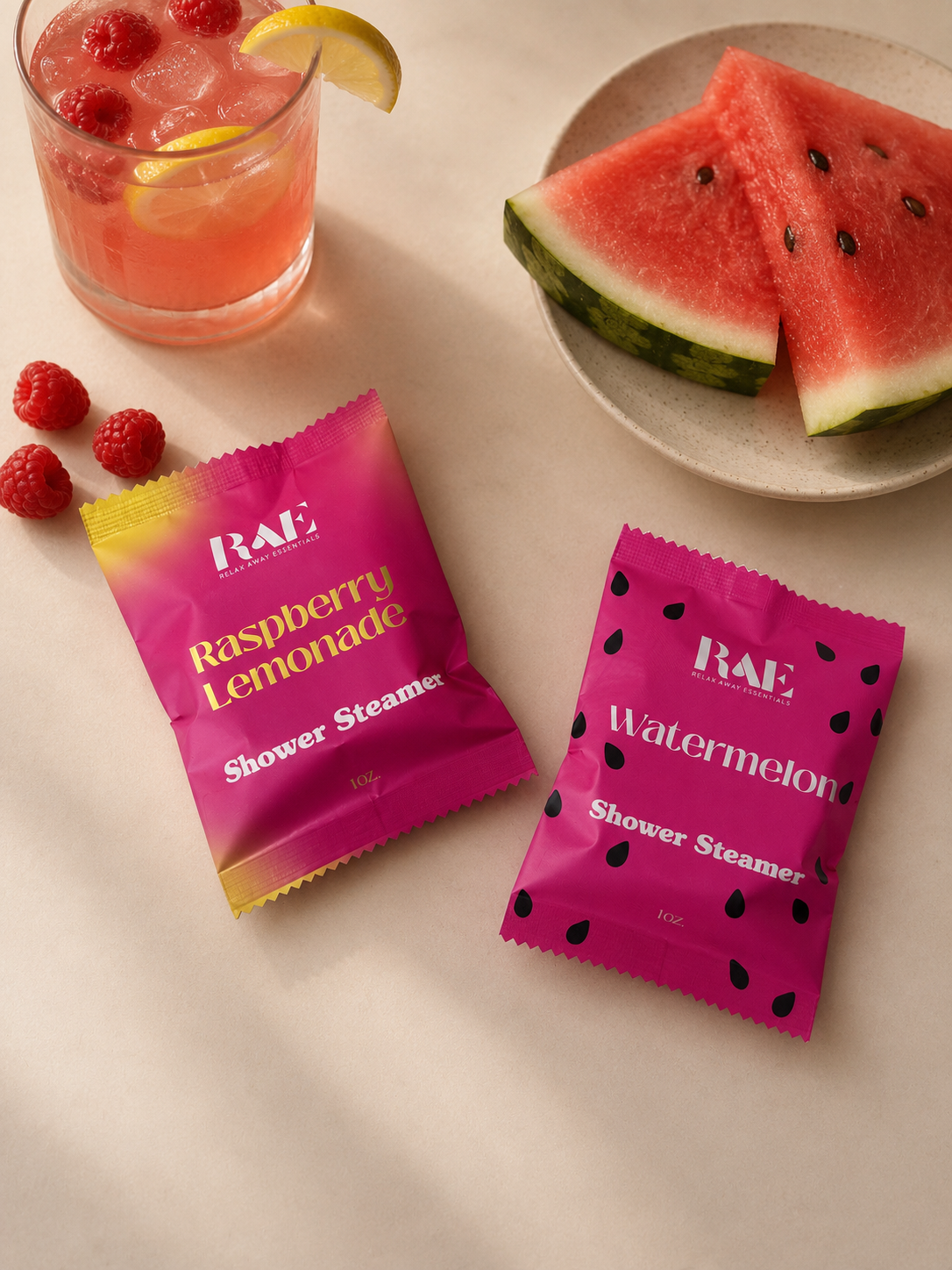 Relax Away Essentials - Raspberry Lemonade Shower Steamer 