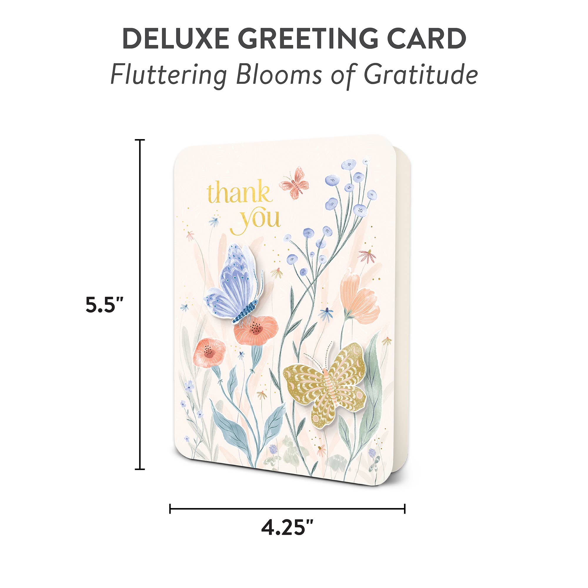 Studio Oh! - Fluttering Blooms of Gratitude Deluxe Greeting Card