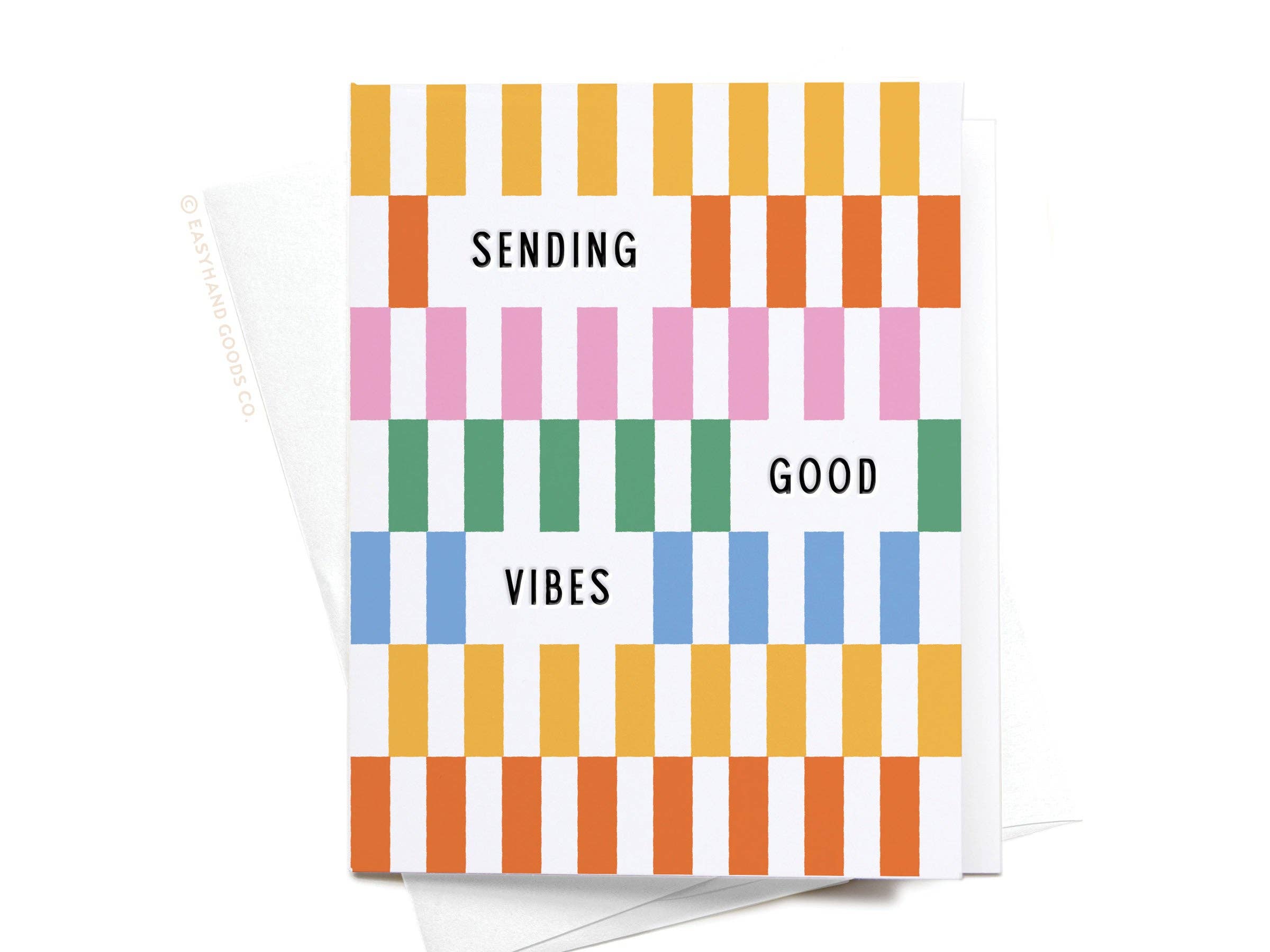 Easyhand Goods Co. - Sending Good Vibes Letterpress Greeting Card