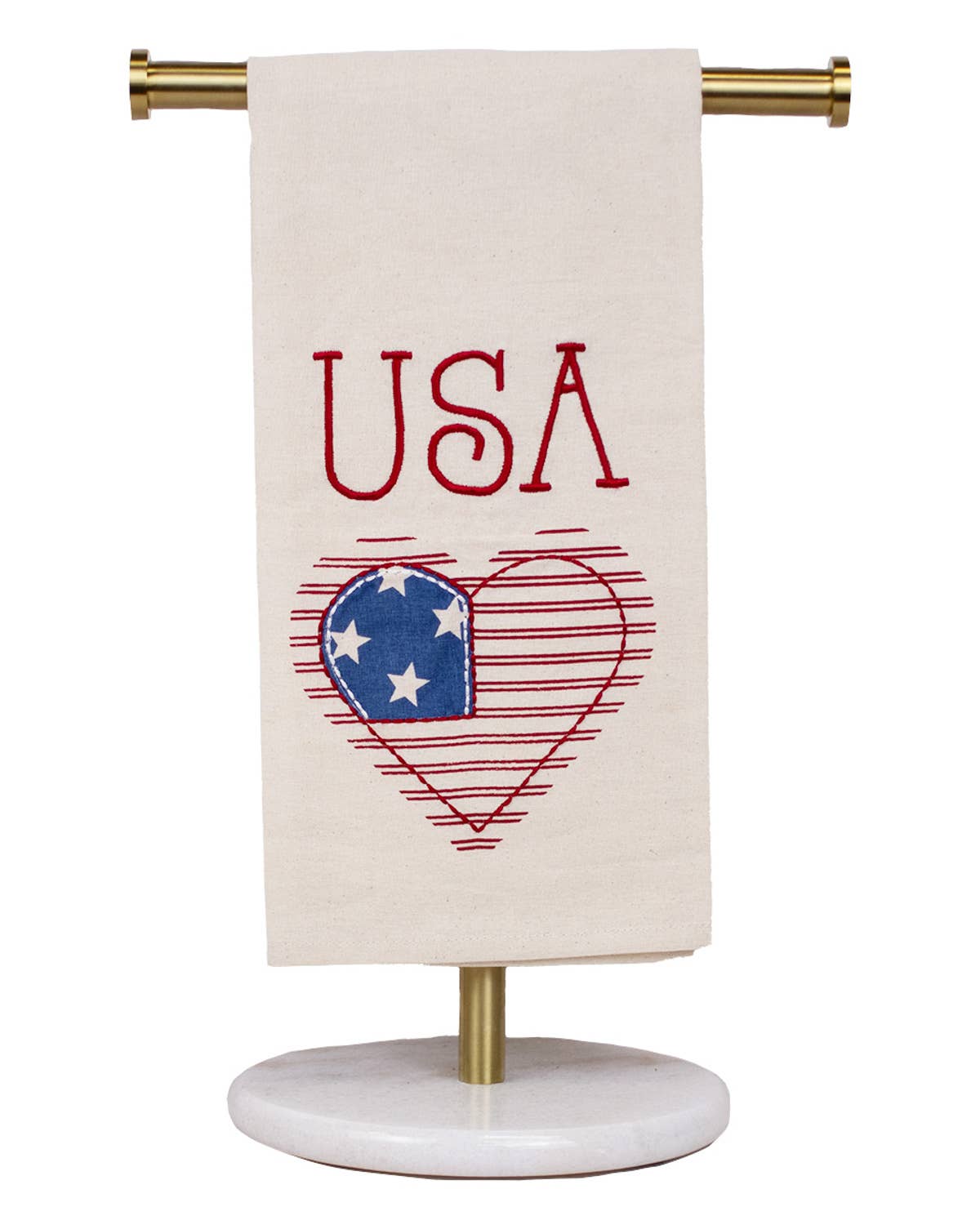The Royal Standard - USA Love Hand Towel   White/Red/Blue   20x28