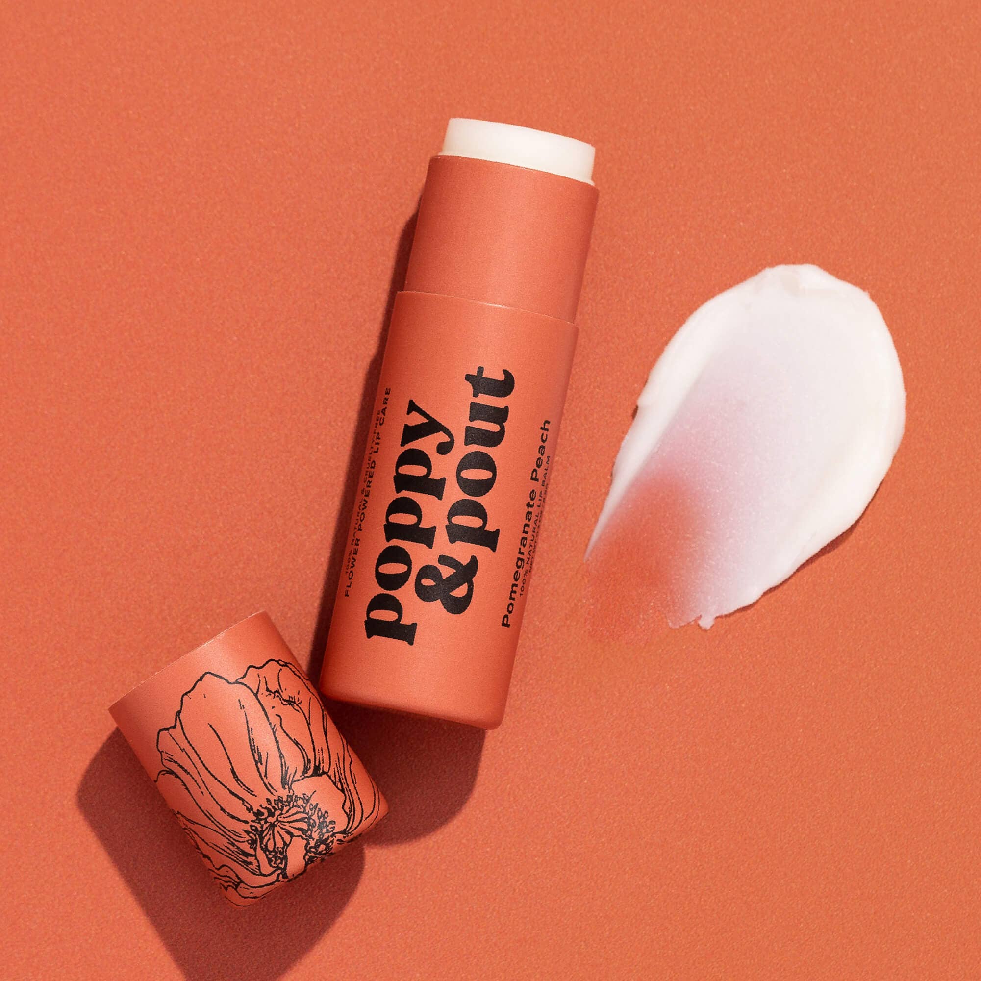 Poppy & Pout - Lip Balm, Pomegranate Peach