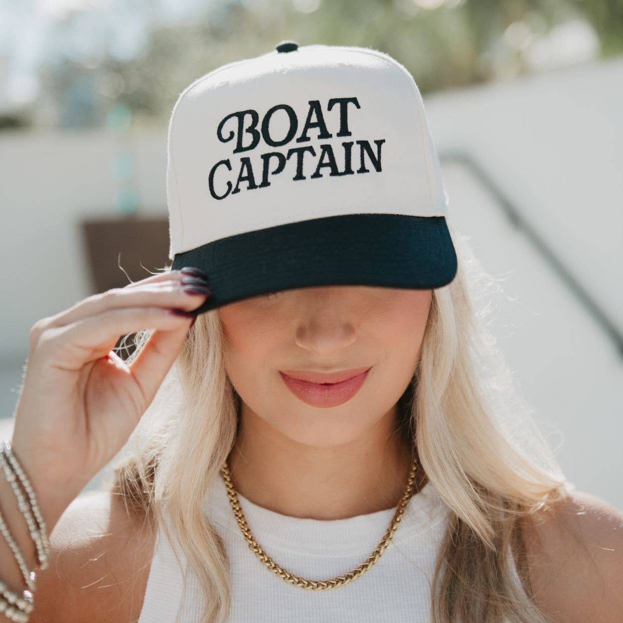 Katydid - Boat Captain Two-Toned Retro Hat