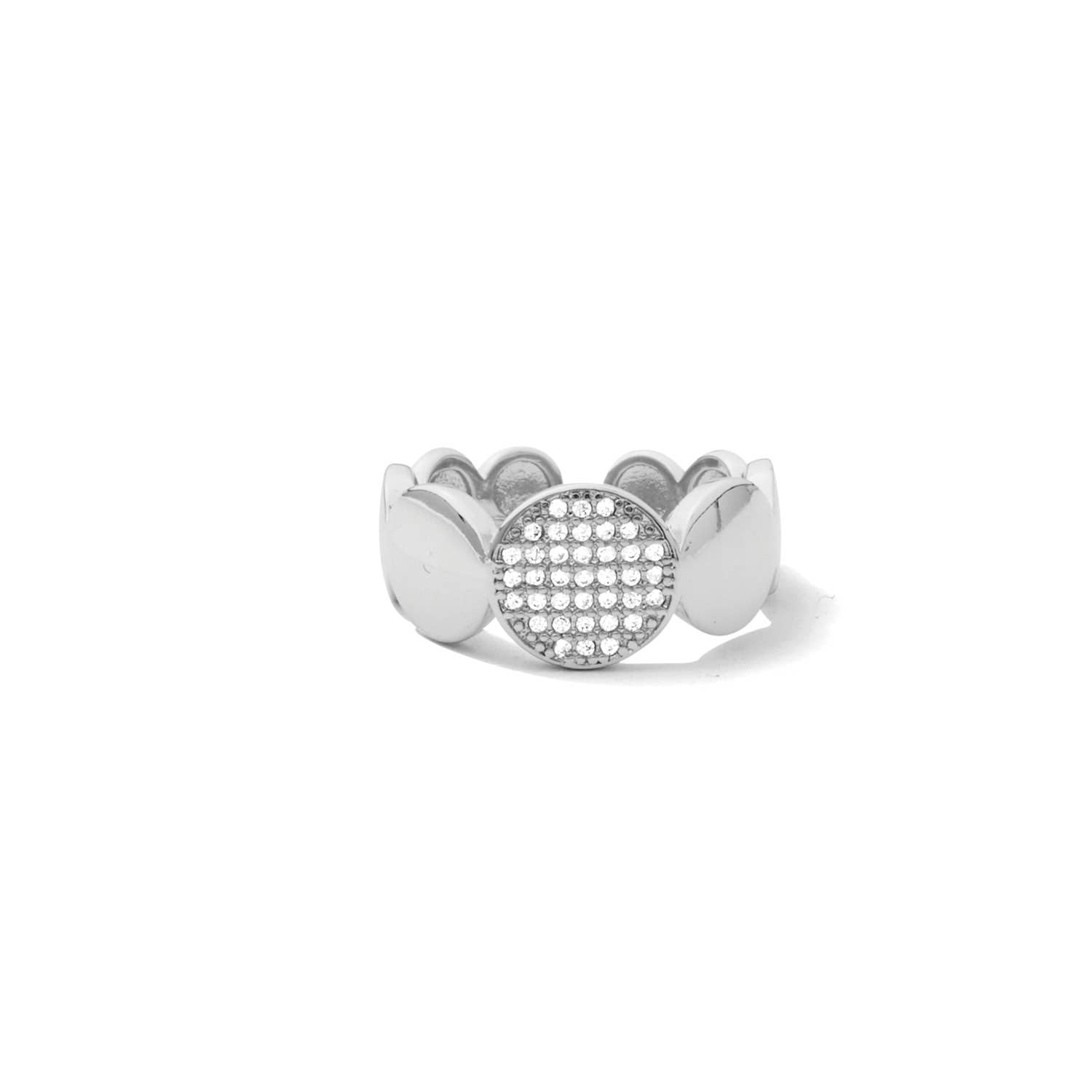 Splendid Iris - SALE - Stand Out Pave Circle Ring
