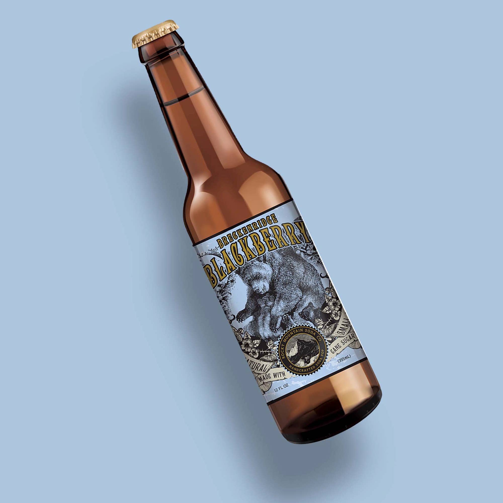 Rocky Mountain Soda - Breckenridge Blackberry Bottles (BOTTLES ONLY)