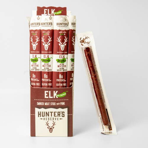 Hunter's Reserve - Elk Jalapeño Meat Sticks - 24 Pack